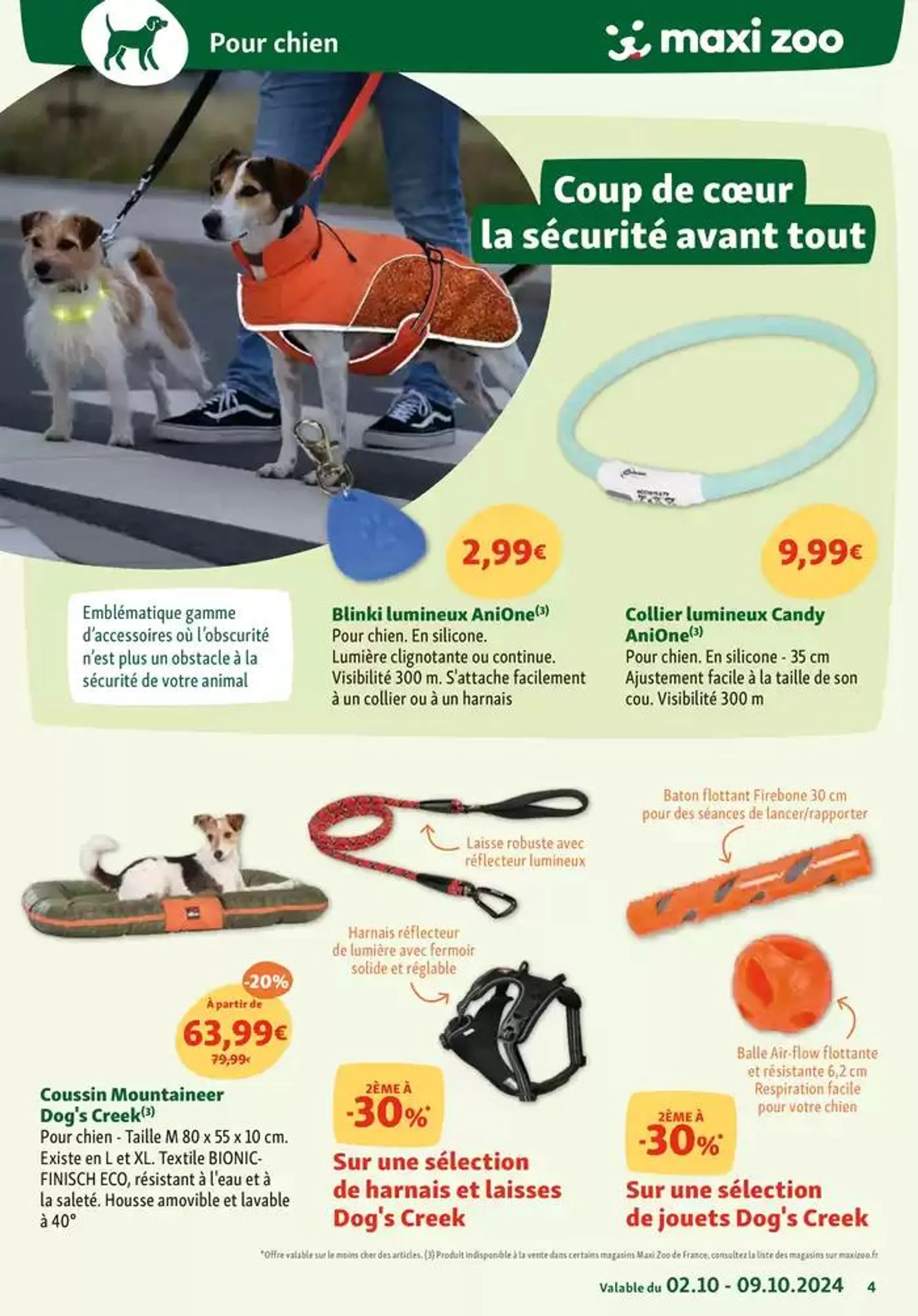 Maxi Zoo: Tout pour vos animaux du 2 octobre au 9 octobre 2024 - Catalogue page 4