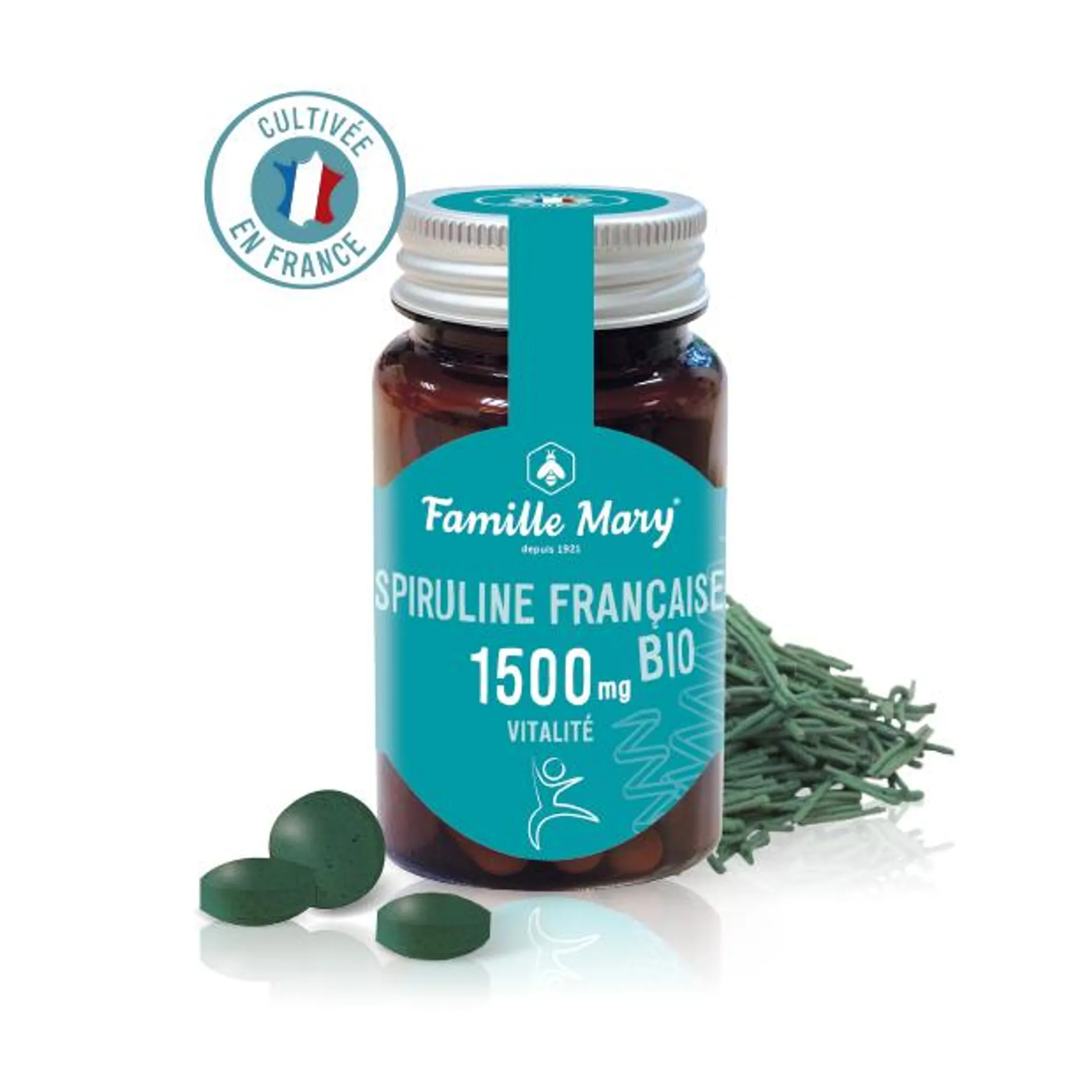 Spiruline Française bio 1500 mg