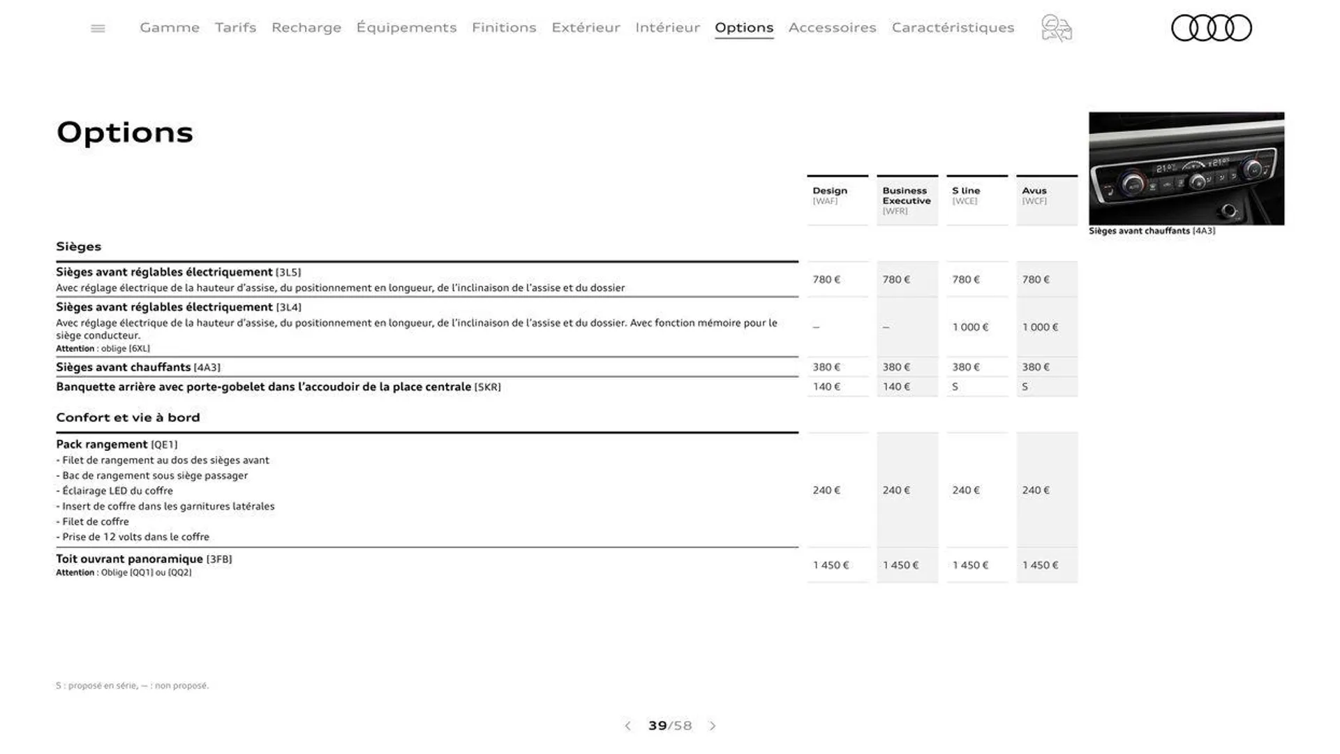 Audi Q3 Sportback du 20 août au 31 décembre 2024 - Catalogue page 39