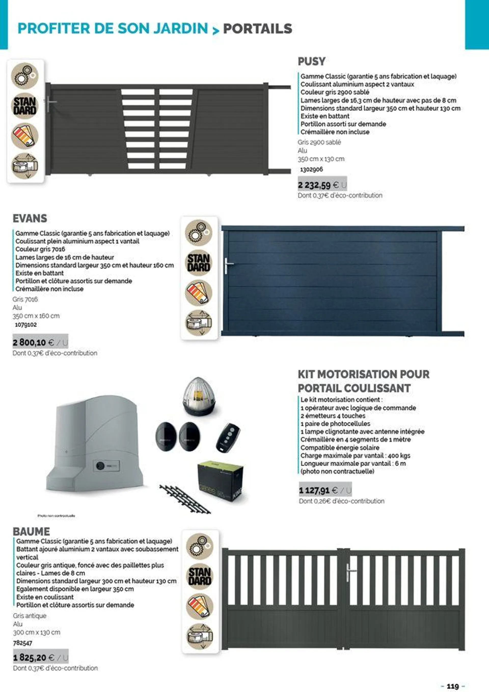 Catalogue Aménagements Extérieurs du 26 mars au 31 décembre 2024 - Catalogue page 123