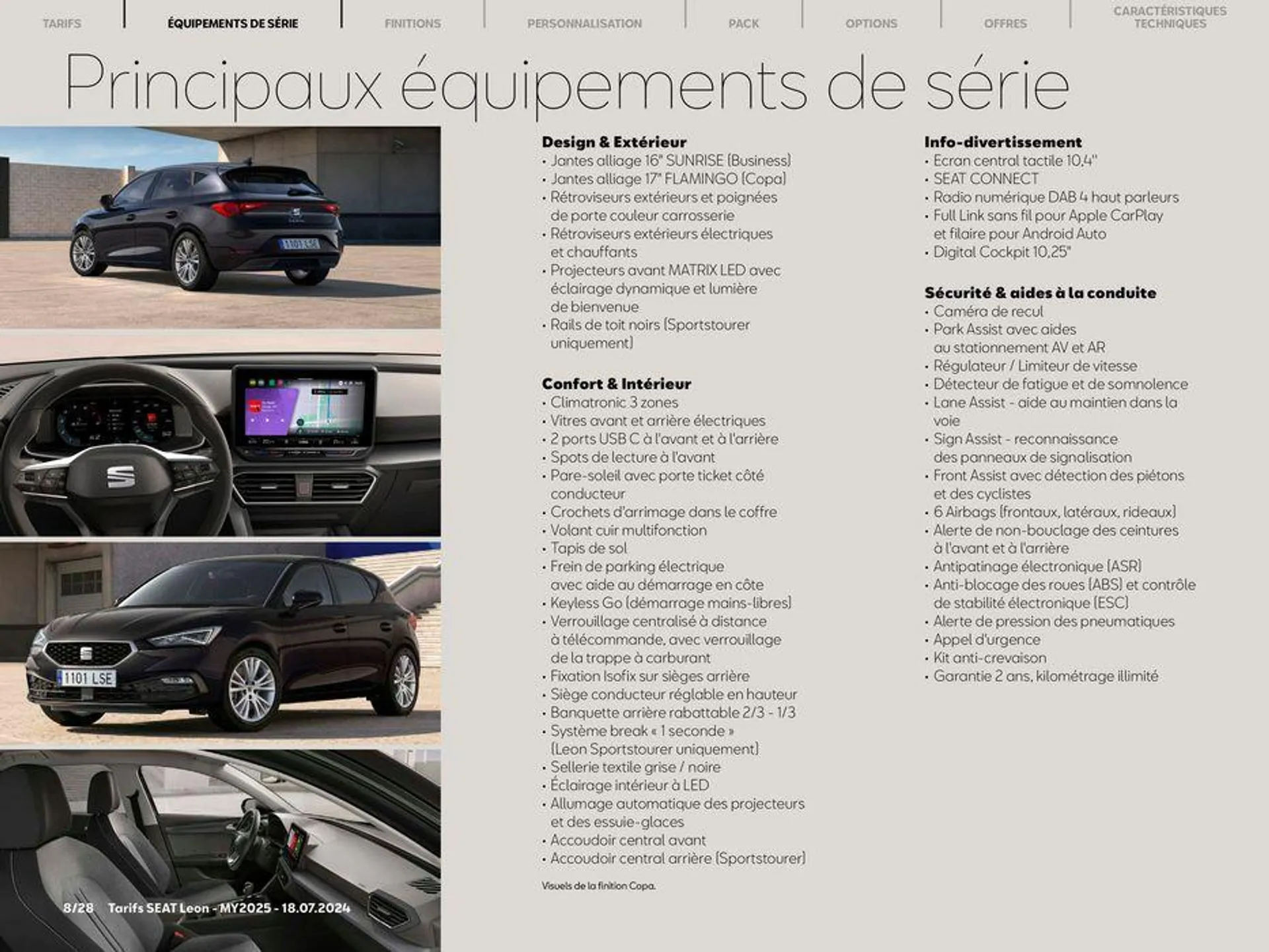 SEAT Leon 5 portes du 24 juillet au 24 juillet 2025 - Catalogue page 8