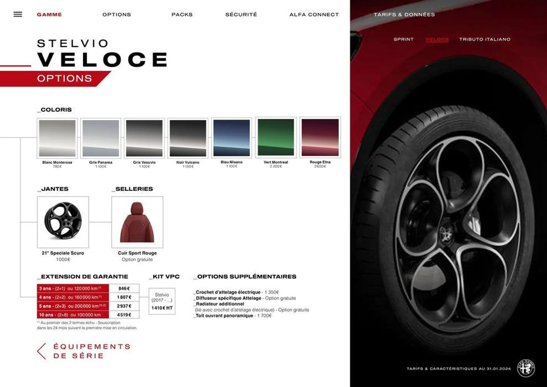 Alfa Romeo STELVIO du 24 avril au 24 avril 2025 - Catalogue page 8