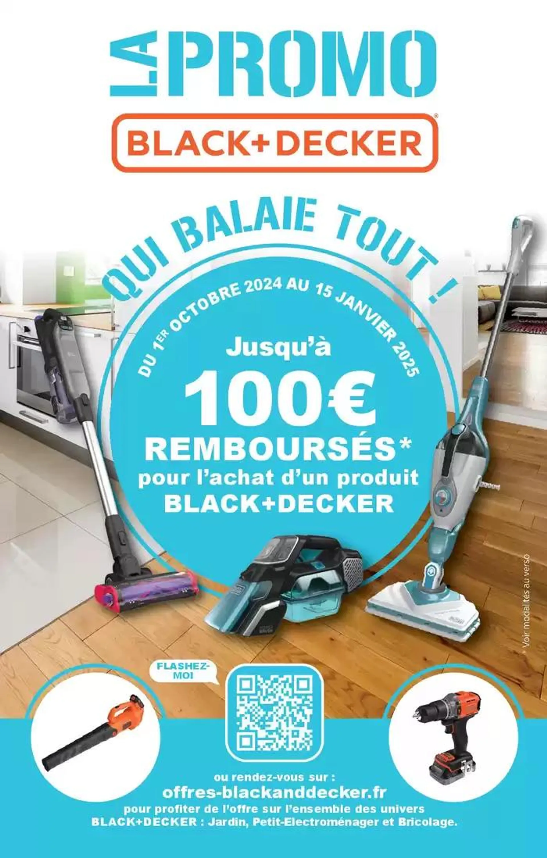 OFFRE Black et Decker: jusquà 100€ remboursés ! - 1