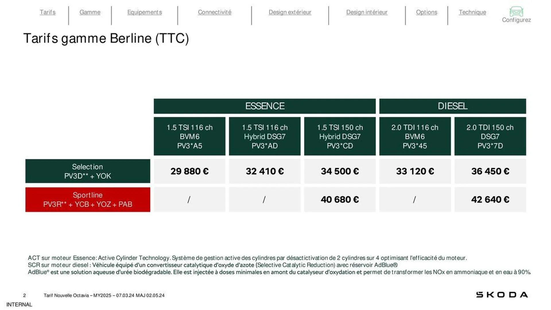 Octavia Berline Selection 1.5 TSI 116ch Hybrid DSG - 2