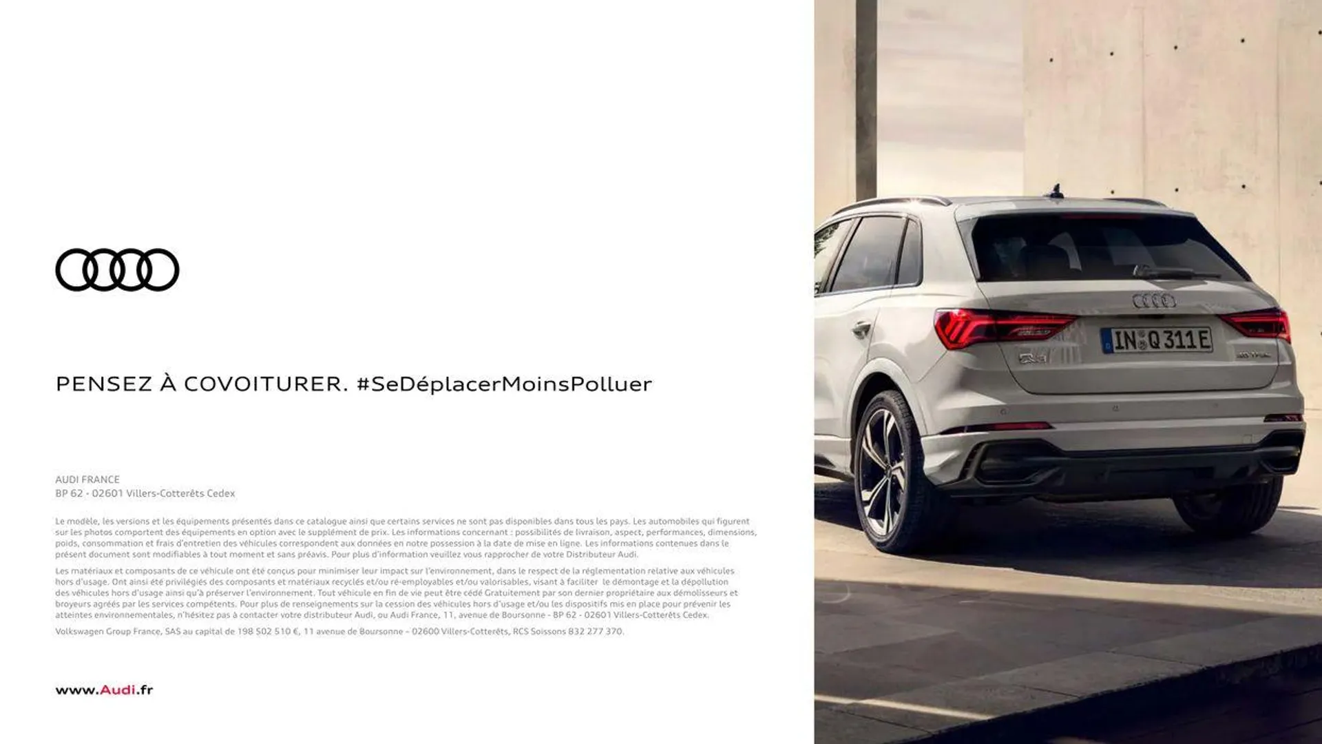 Audi Q3 du 20 août au 31 décembre 2024 - Catalogue page 61