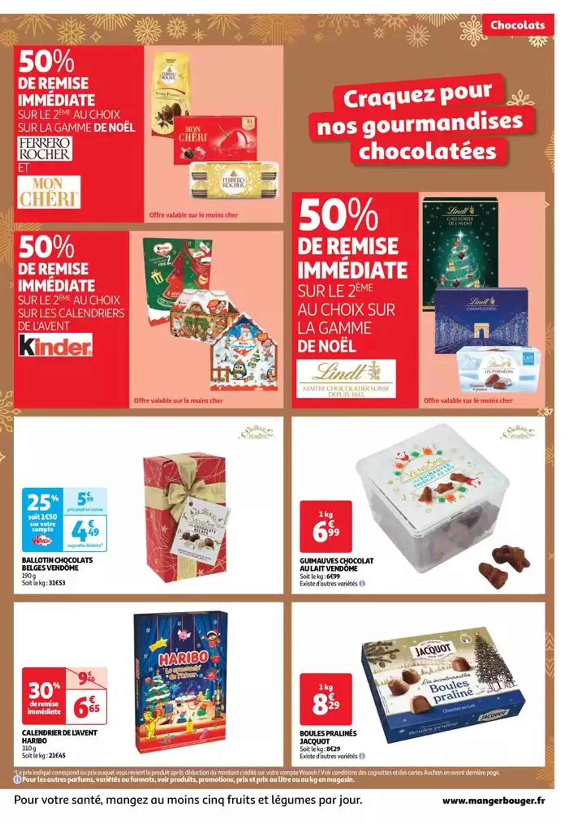 Top depart : 25 jours Auchan  du 29 octobre au 4 novembre 2024 - Catalogue page 37