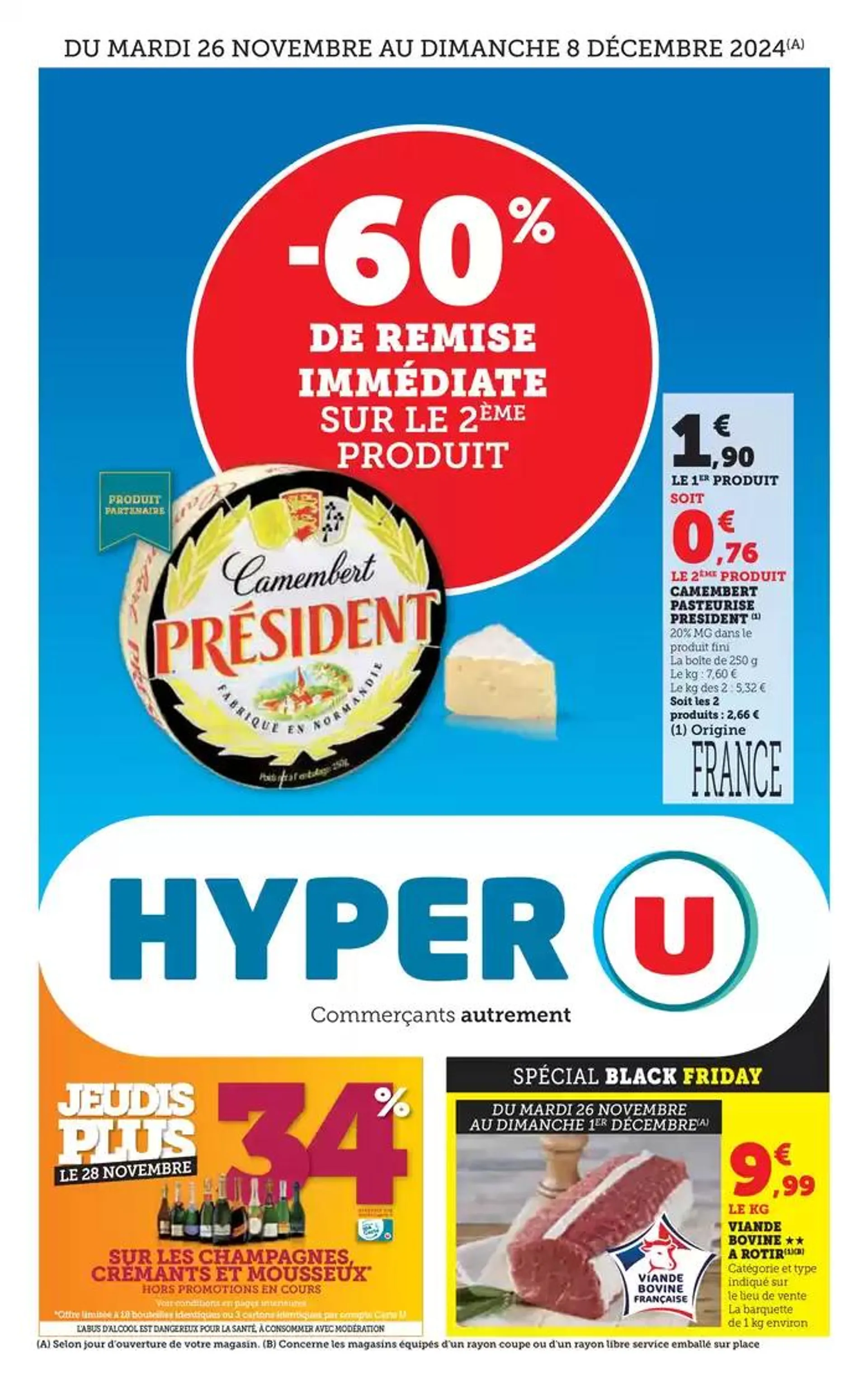 Catalogue HYPER U du 26 novembre au 8 décembre 2024 - Catalogue page 1