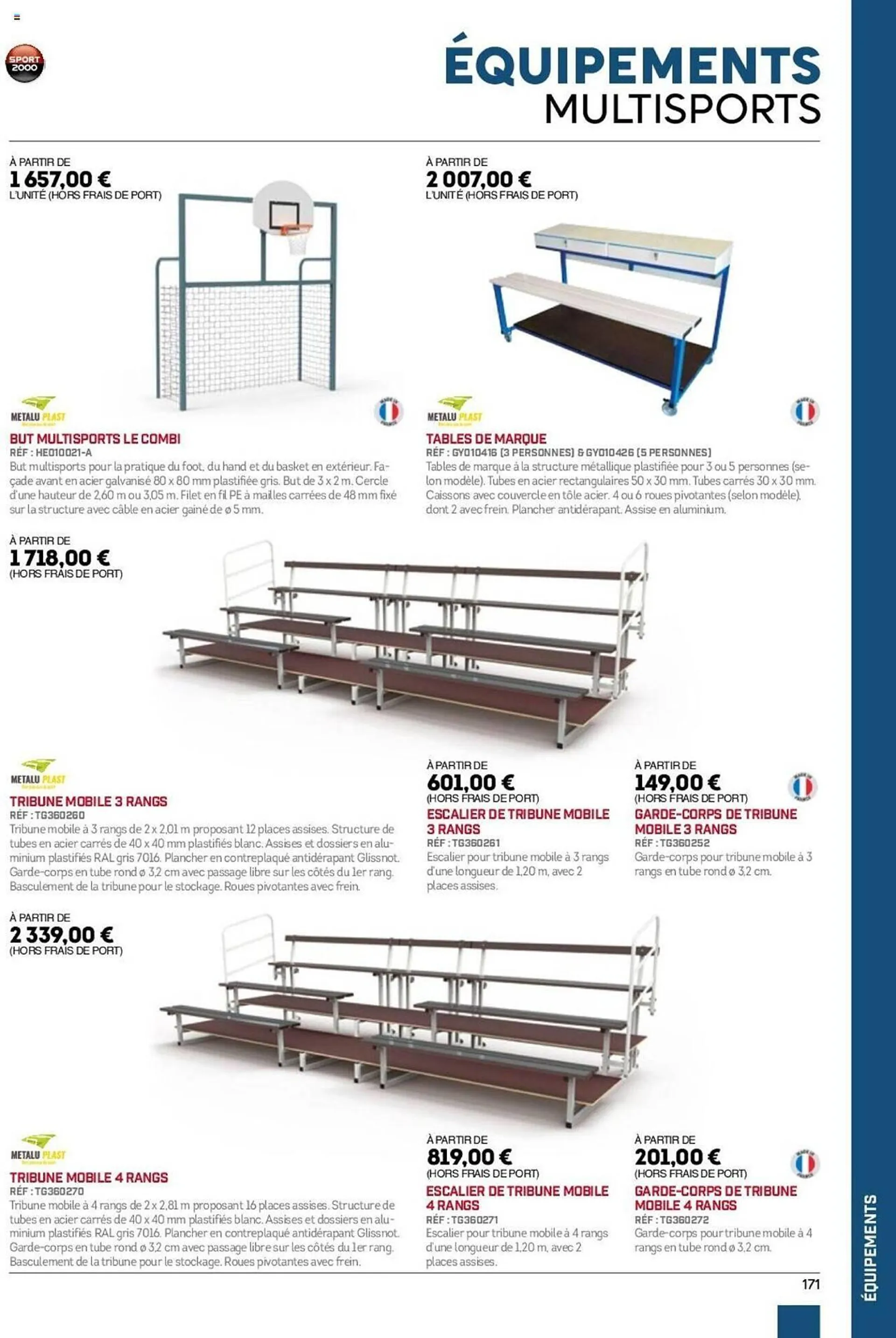 Catalogue Sport 2000 du 28 mai au 31 décembre 2025 - Catalogue page 171