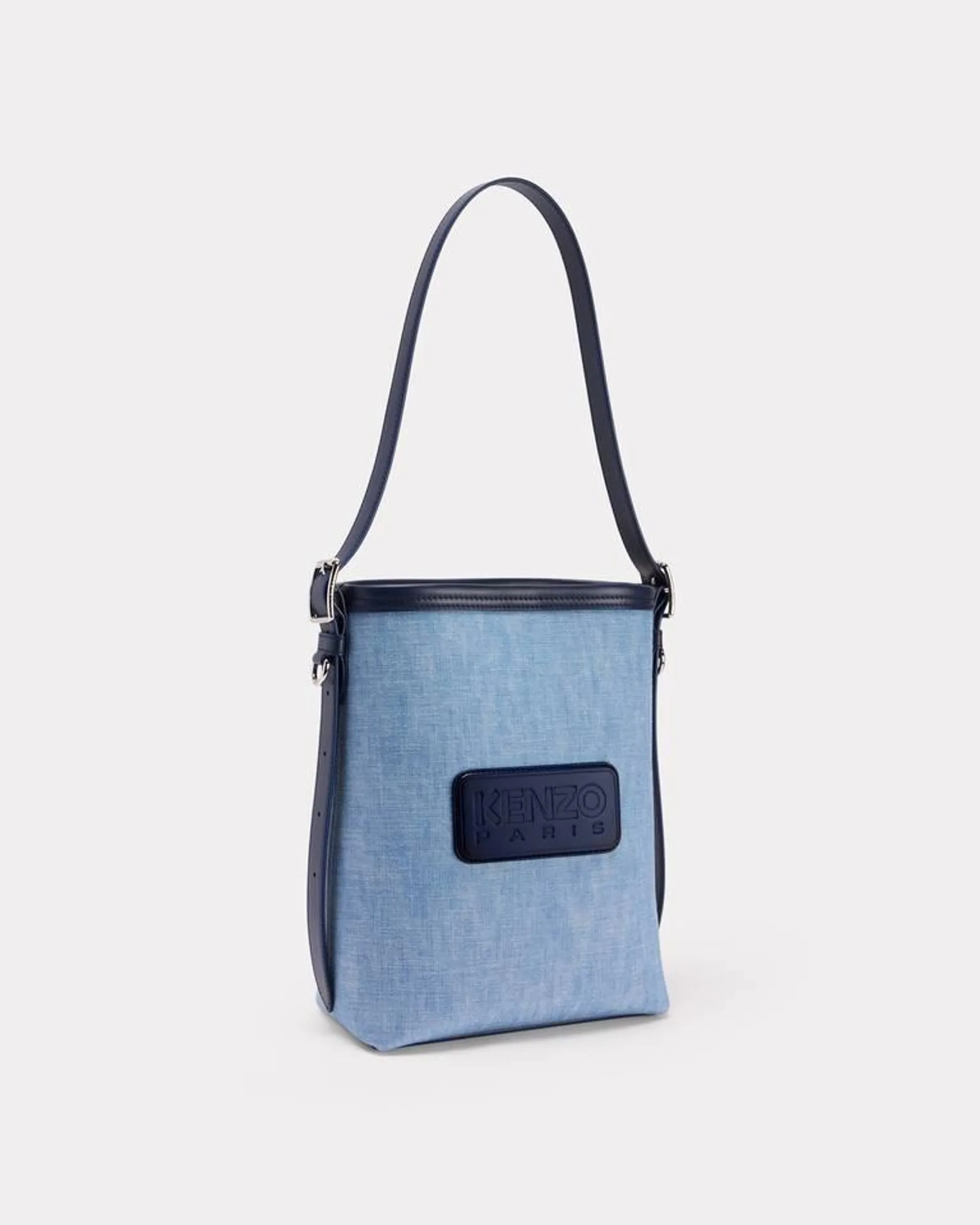 Sac seau 'KENZO 18' en denim et cuir