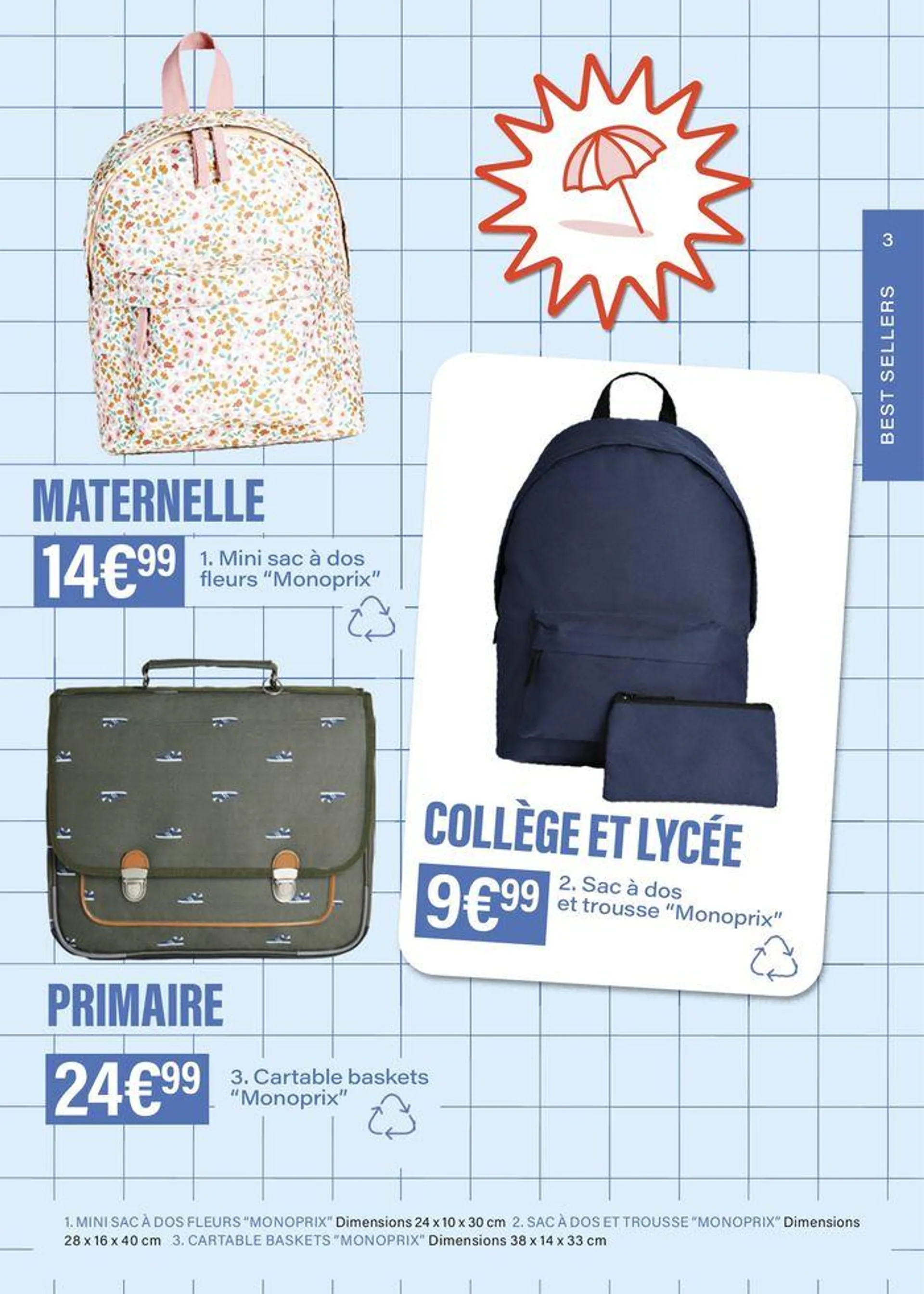 DES CARTABLES EN PLEIN ÉTÉ, ILS ONT INTÉRÊT À ÊTRE BEAUX. du 27 juin au 8 septembre 2024 - Catalogue page 3