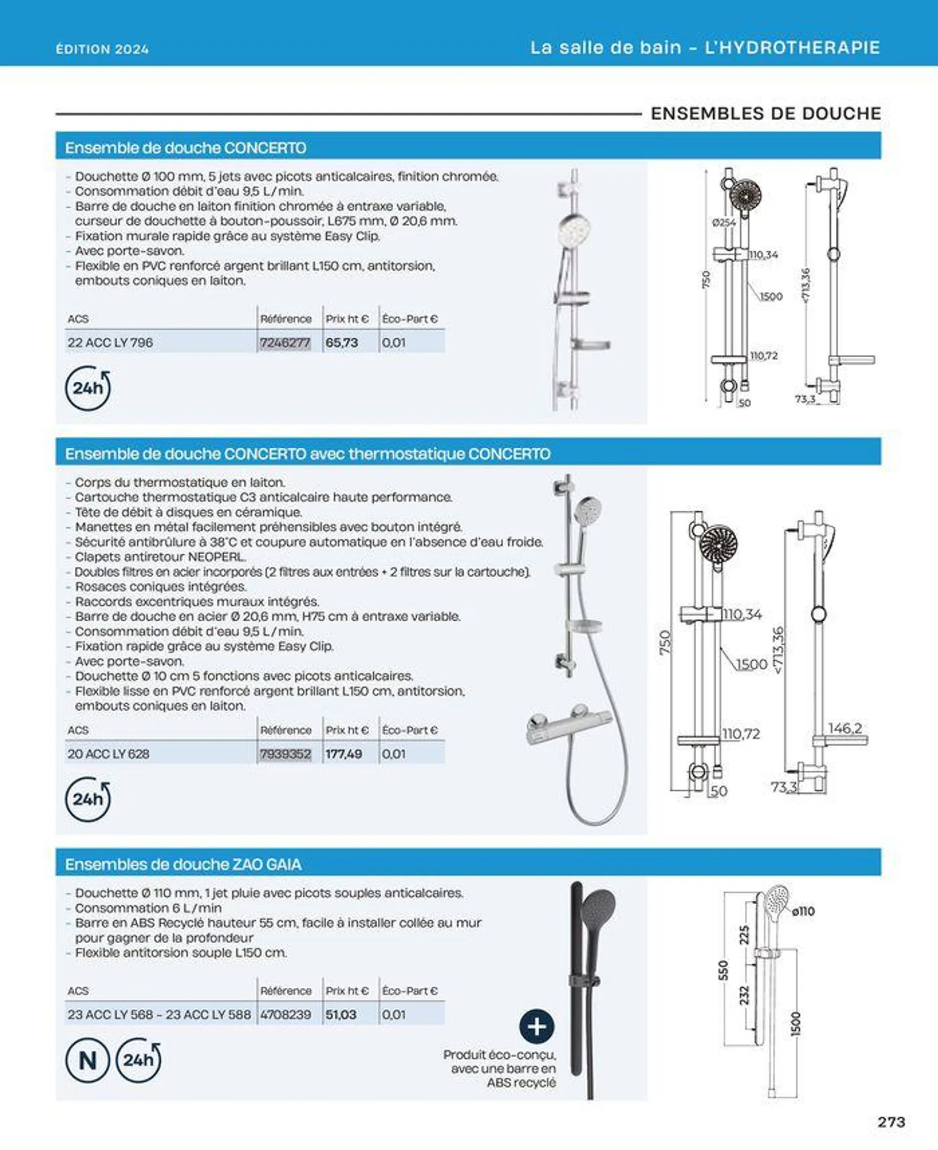 La salle de bain en toute sérénité du 2 juillet au 31 décembre 2024 - Catalogue page 273