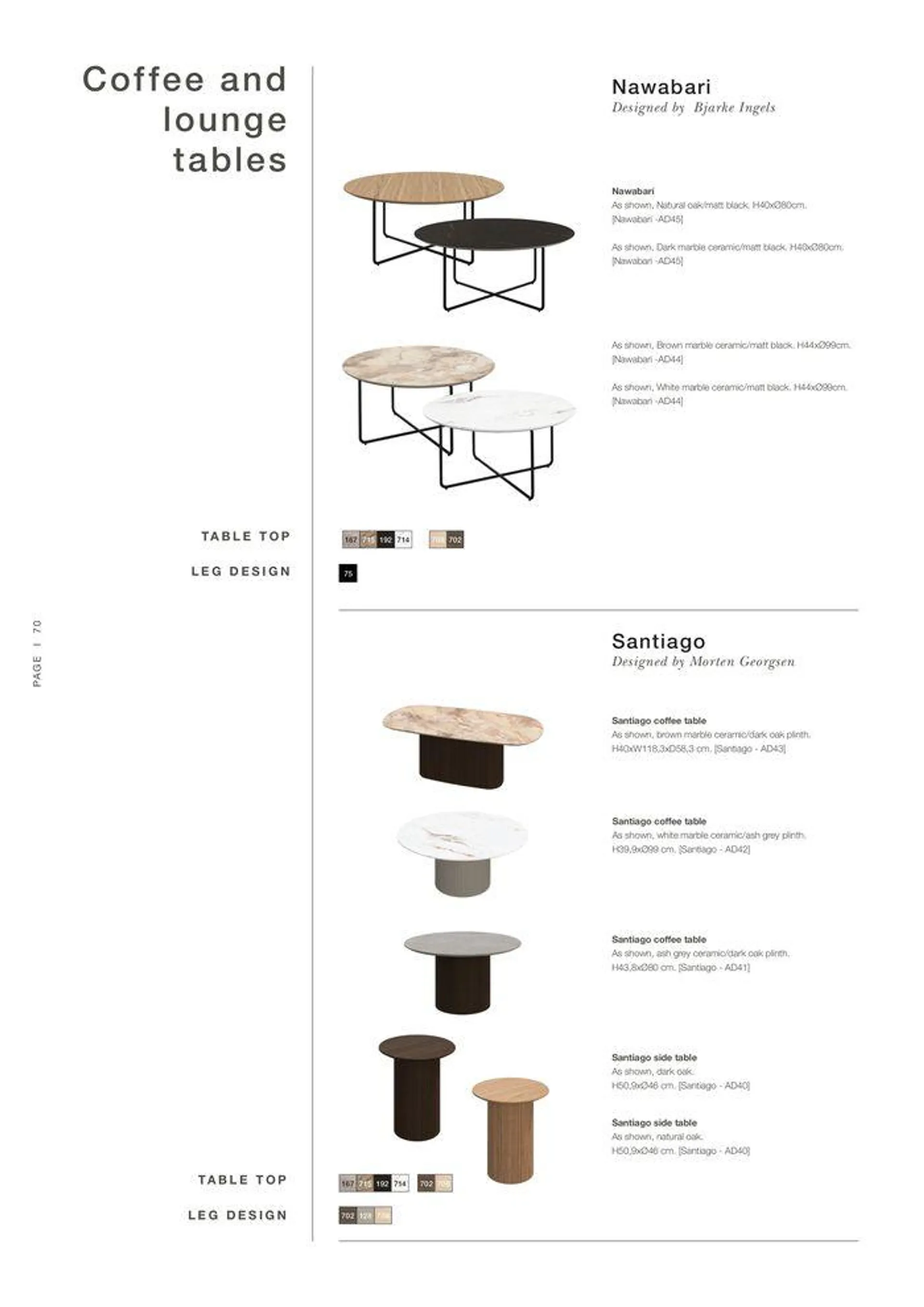 EXPLORE OUR E X TRAORDINARY FABRI C & LEATHER GU I D E EXTRAORDINARY PRODUCT OVERVIEW CONTRACT du 9 avril au 31 décembre 2024 - Catalogue page 70