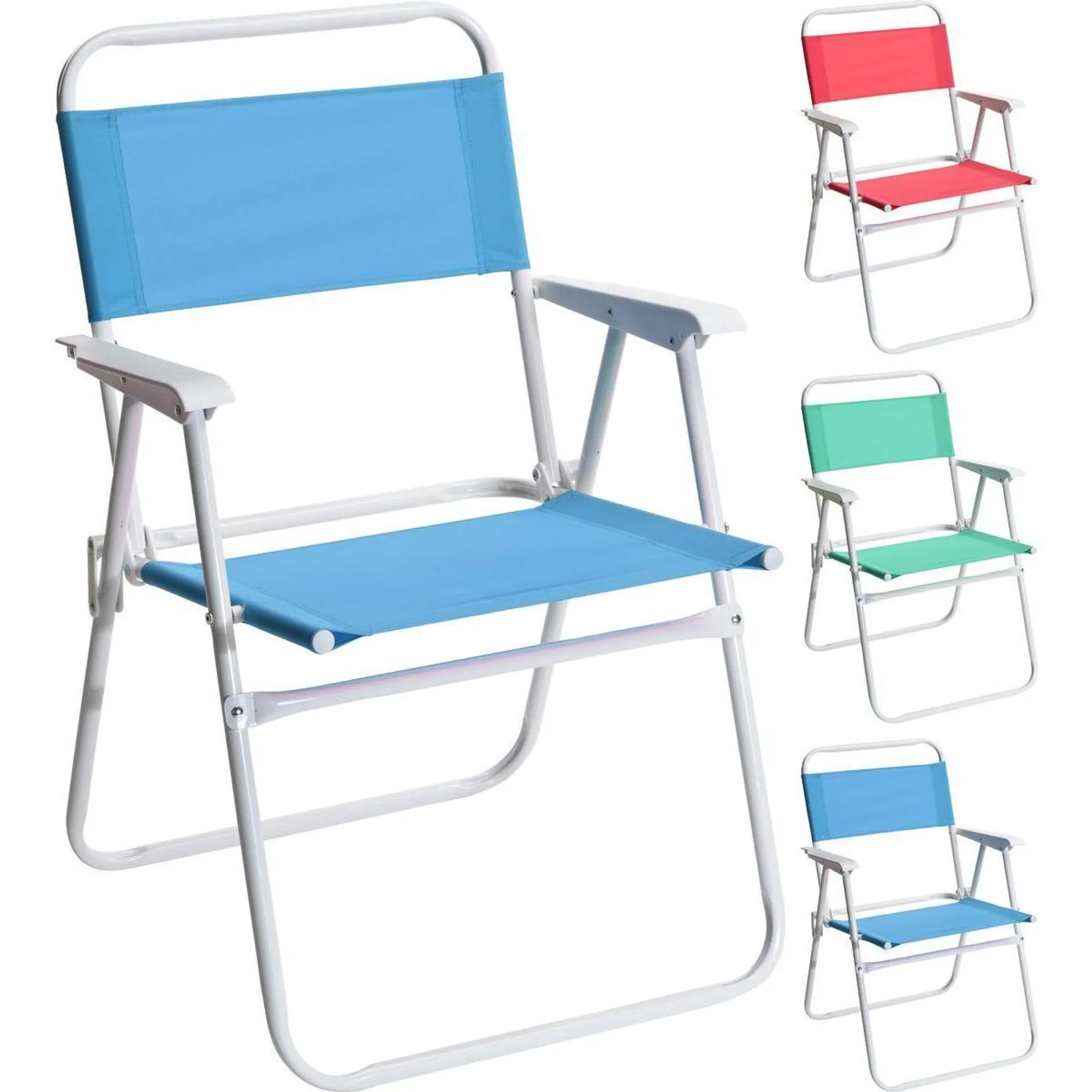 Chaise de plage pliable - 50 x 54 H 79 cm - Différents modèles