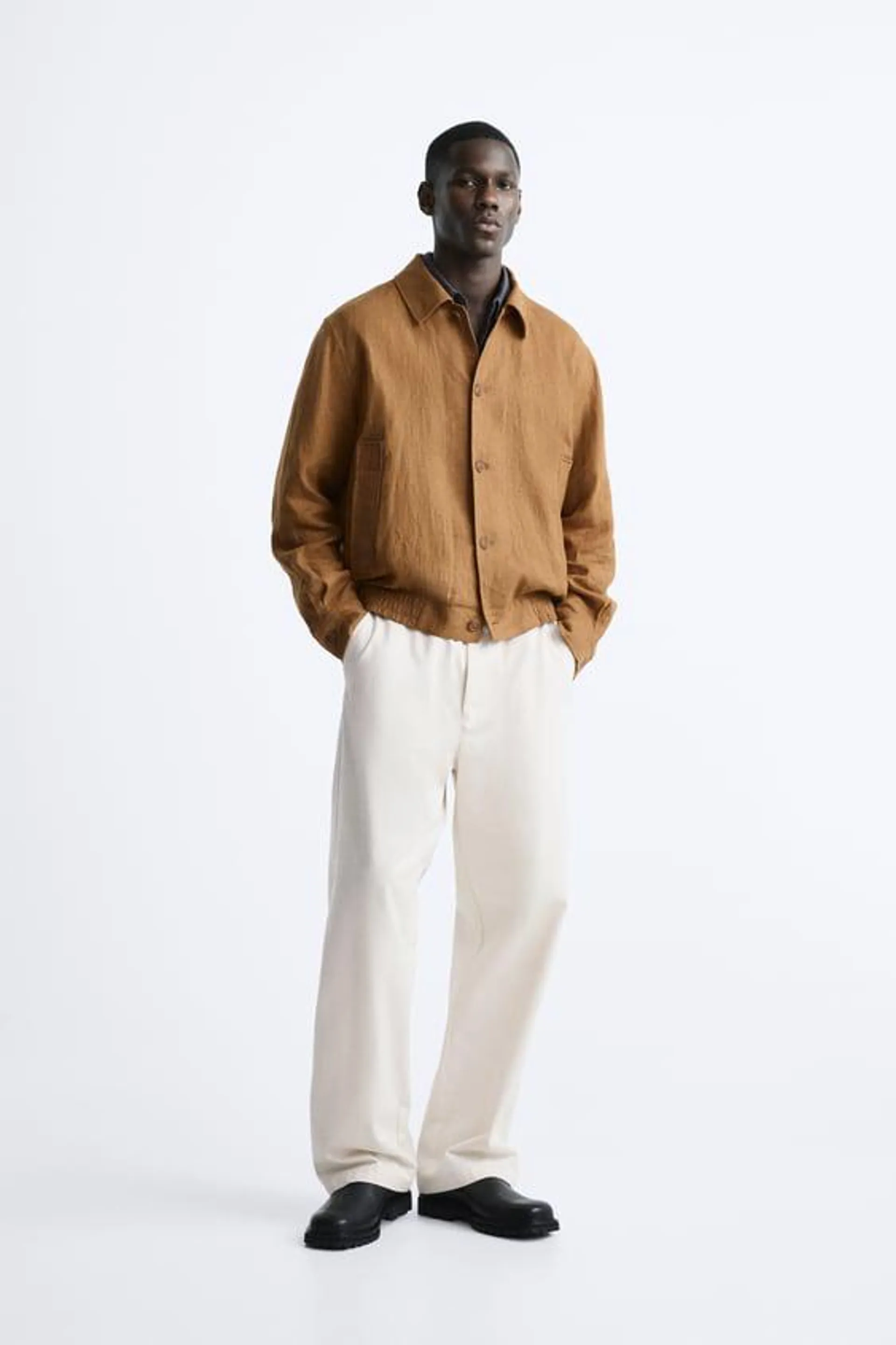 BLOUSON 100 % LIN