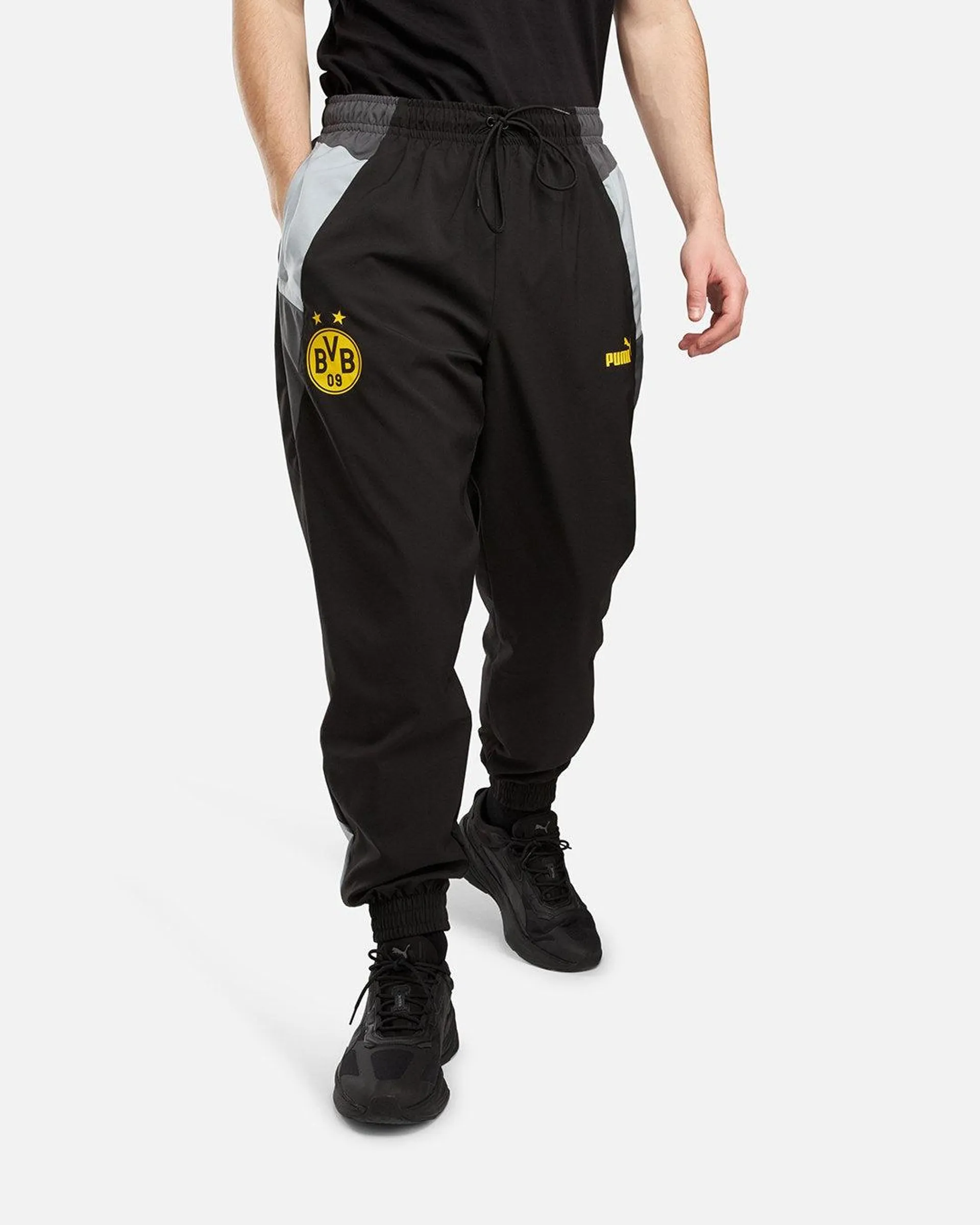 Pantalon de survêtement Dortmund 2023/2024 - Noir/Gris/Blanc