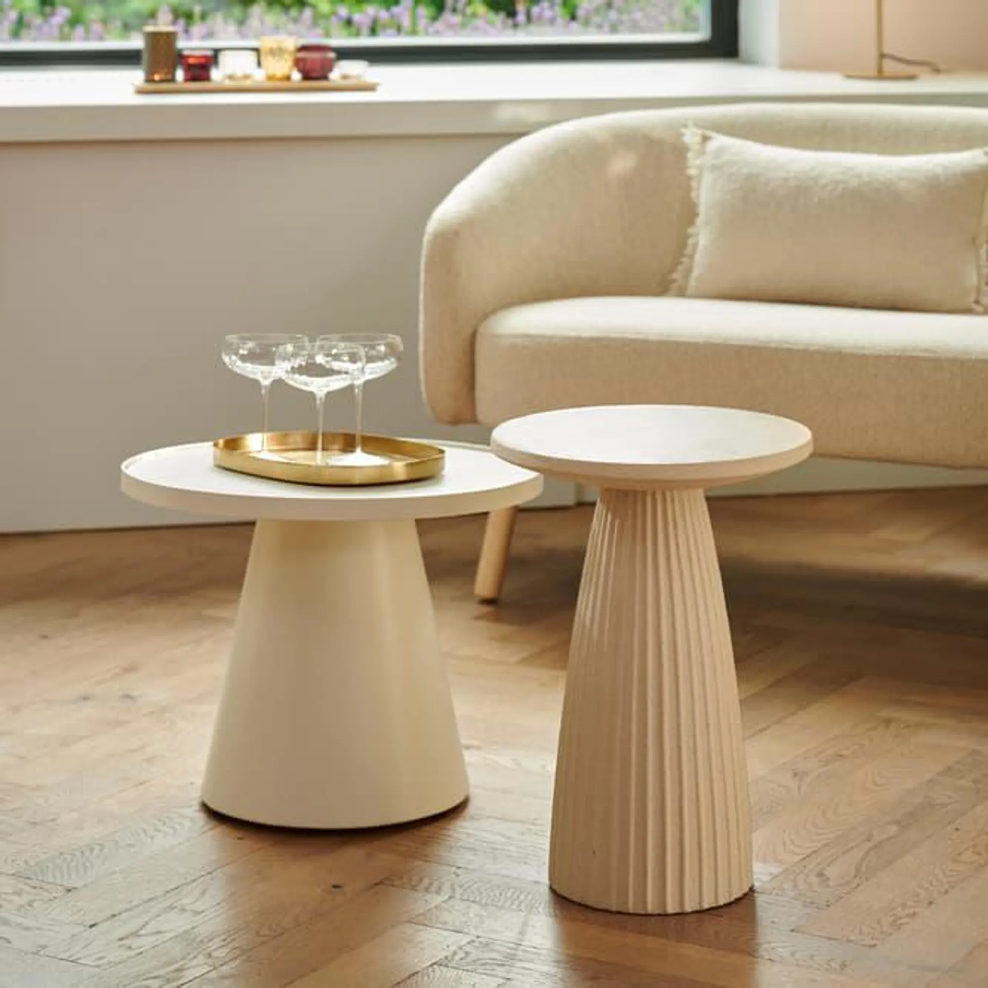 OTIS Table d'appoint blanc