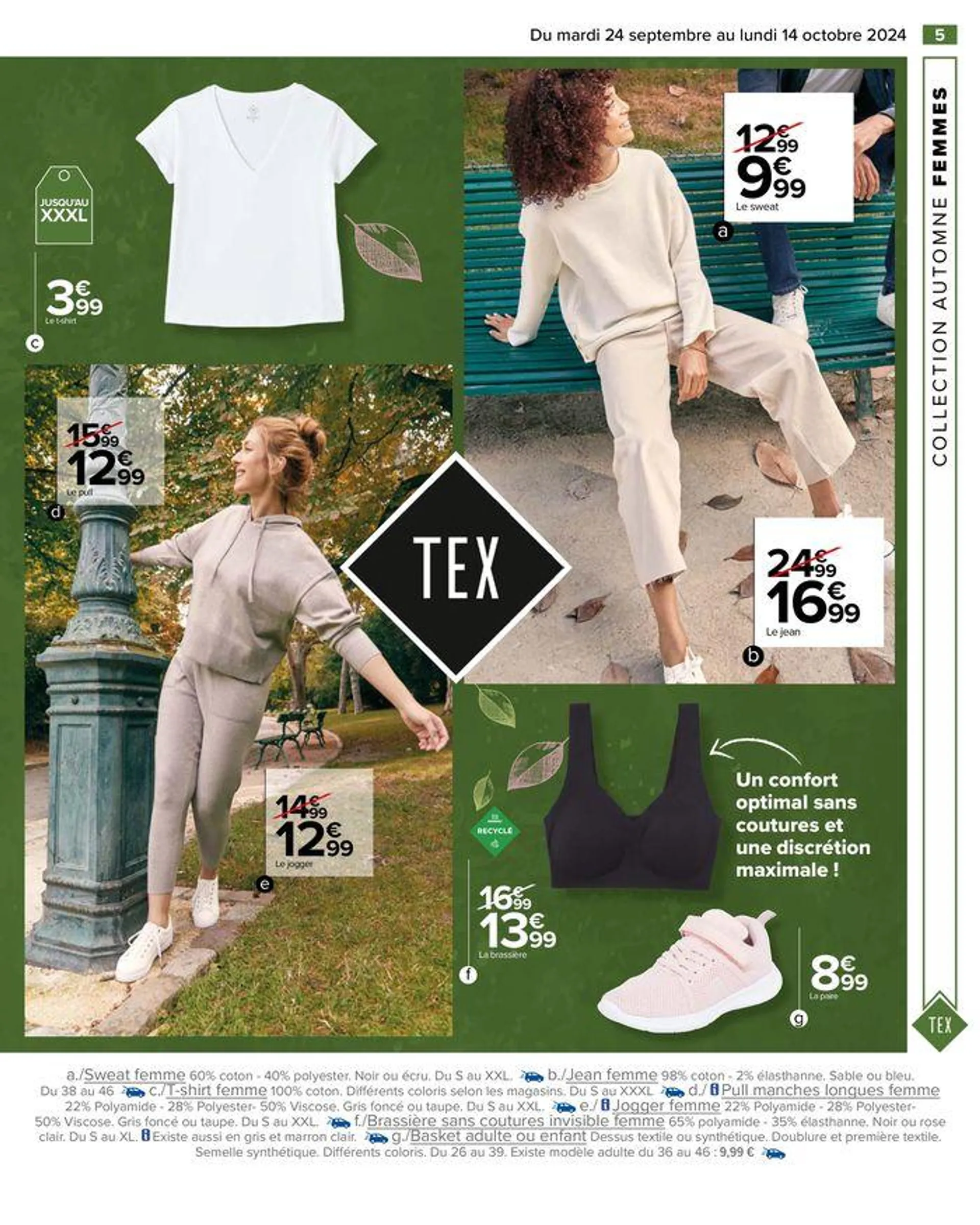 TEX COLLECTION AUTOMNE du 24 septembre au 14 octobre 2024 - Catalogue page 7