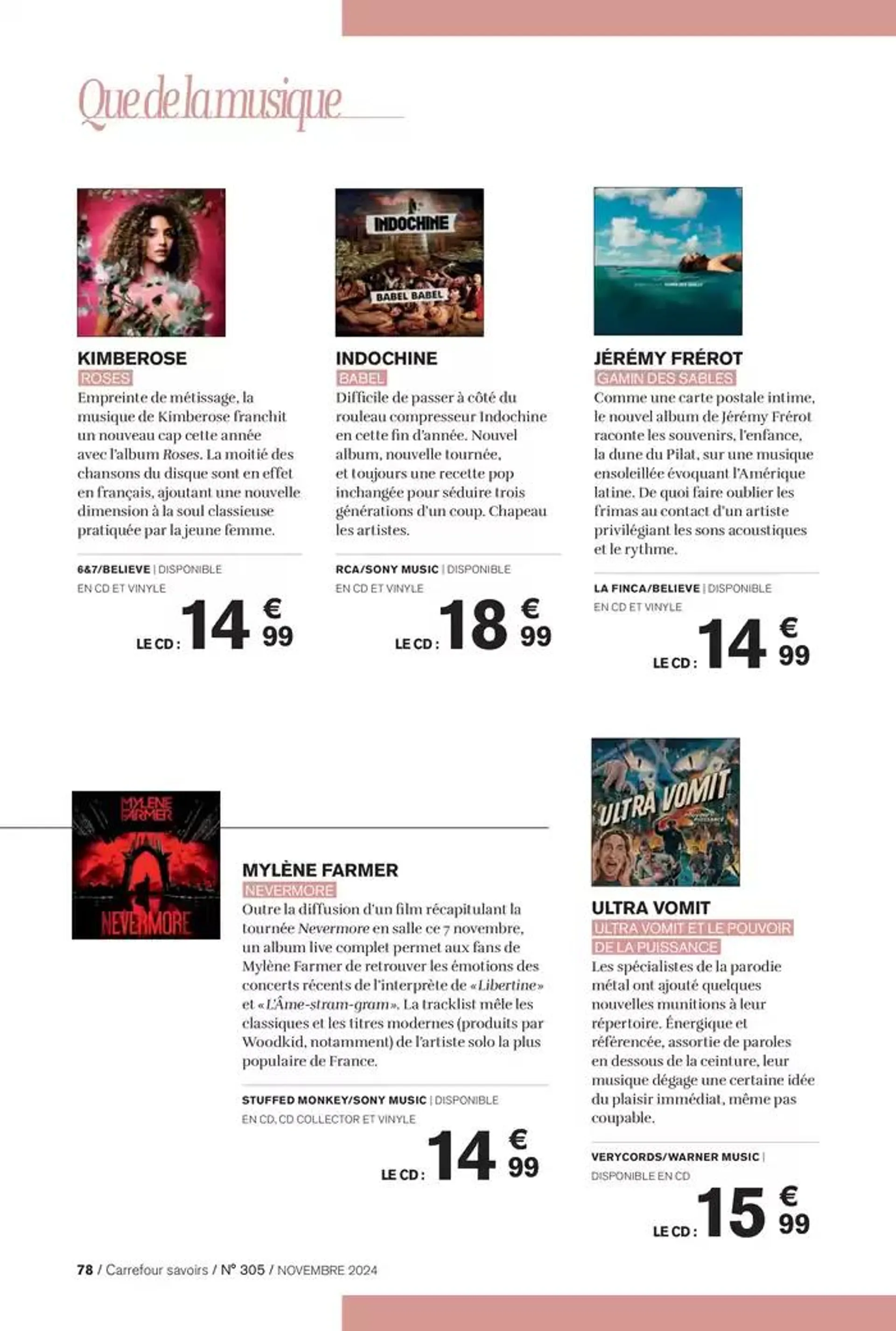 À CHACUN SA CULTURE du 1 novembre au 30 novembre 2024 - Catalogue page 78