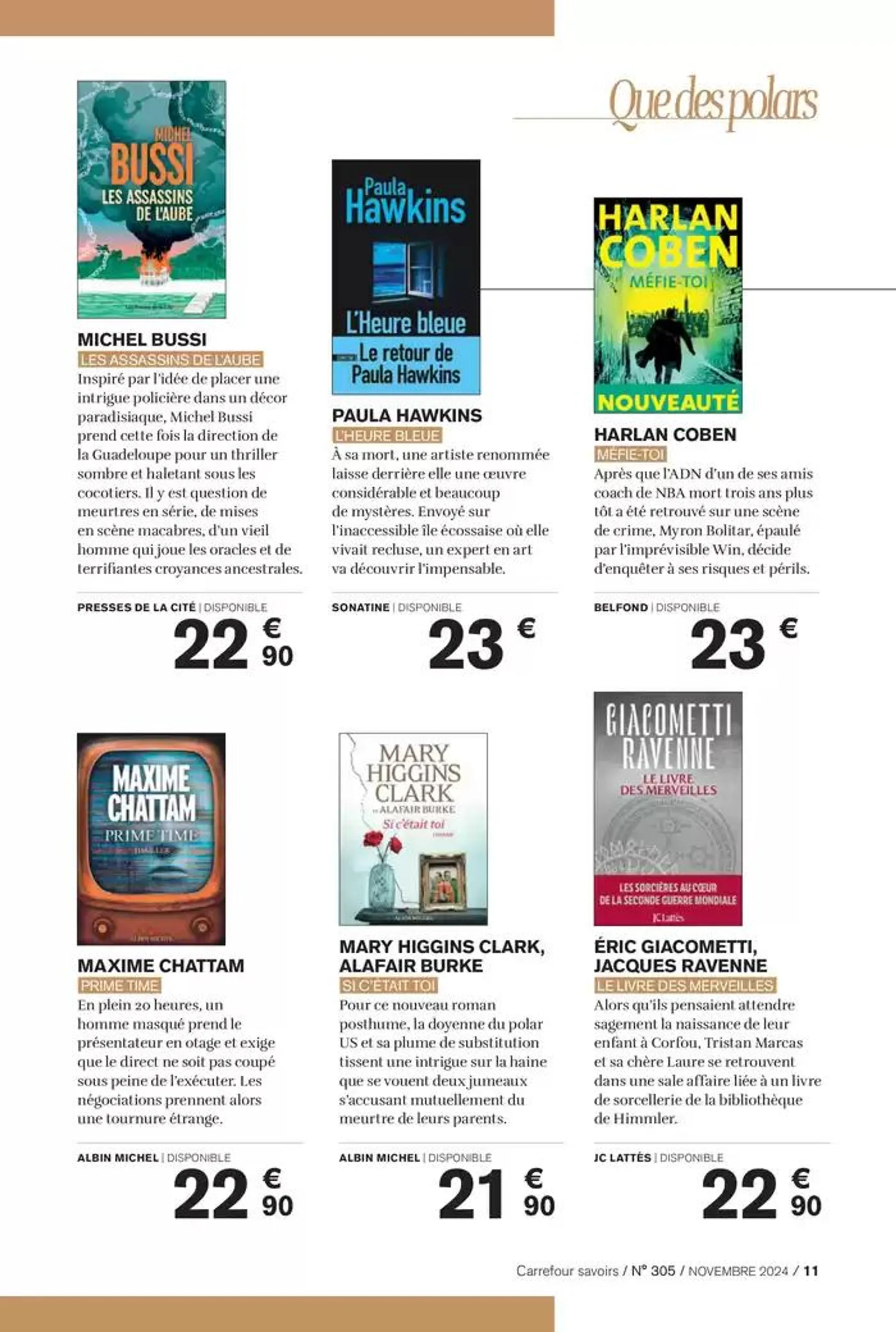 À CHACUN SA CULTURE du 1 novembre au 30 novembre 2024 - Catalogue page 11