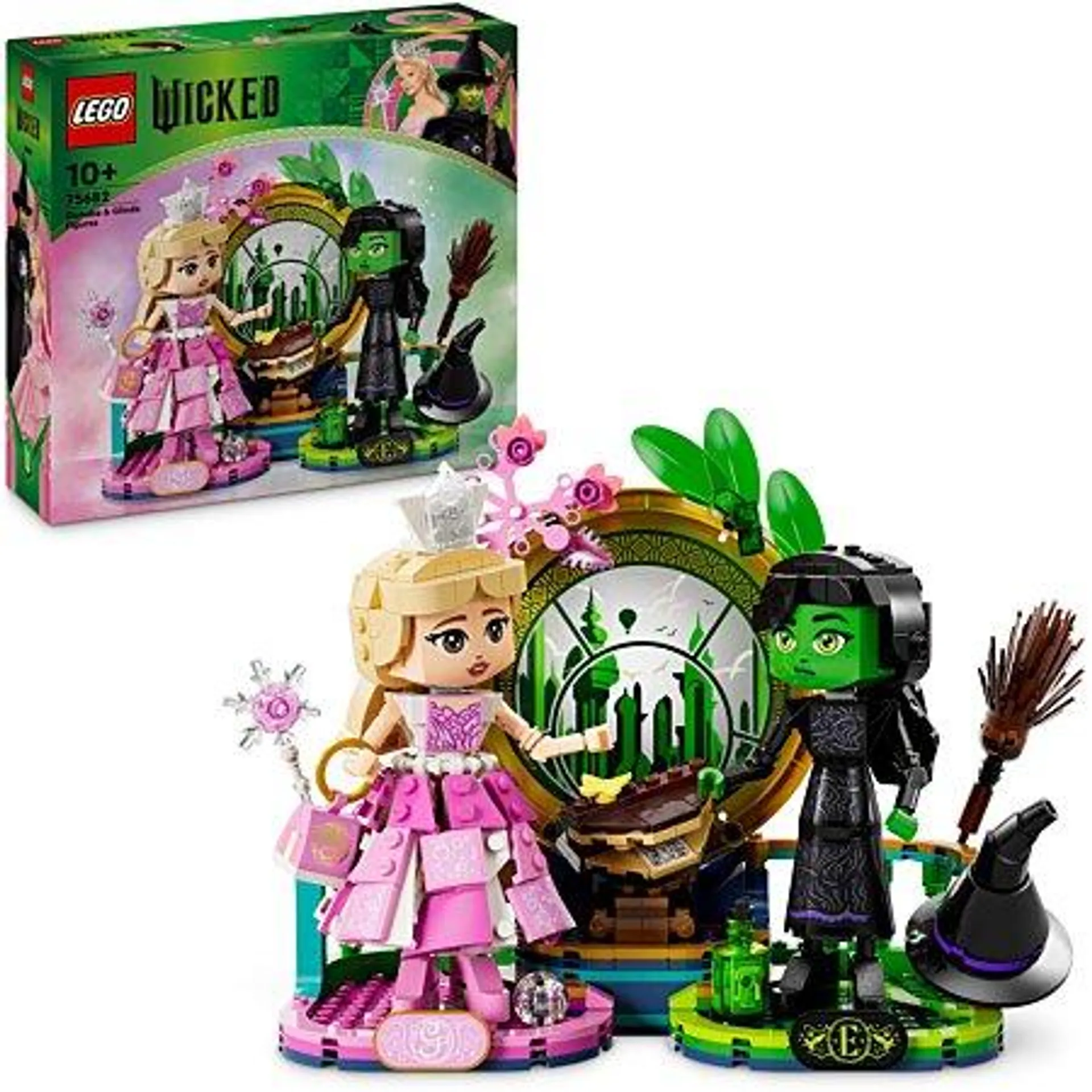 LEGO® Wicked - Figurines d’Elphaba et de Glinda - Idée Cadeau Anniversaire - 75682