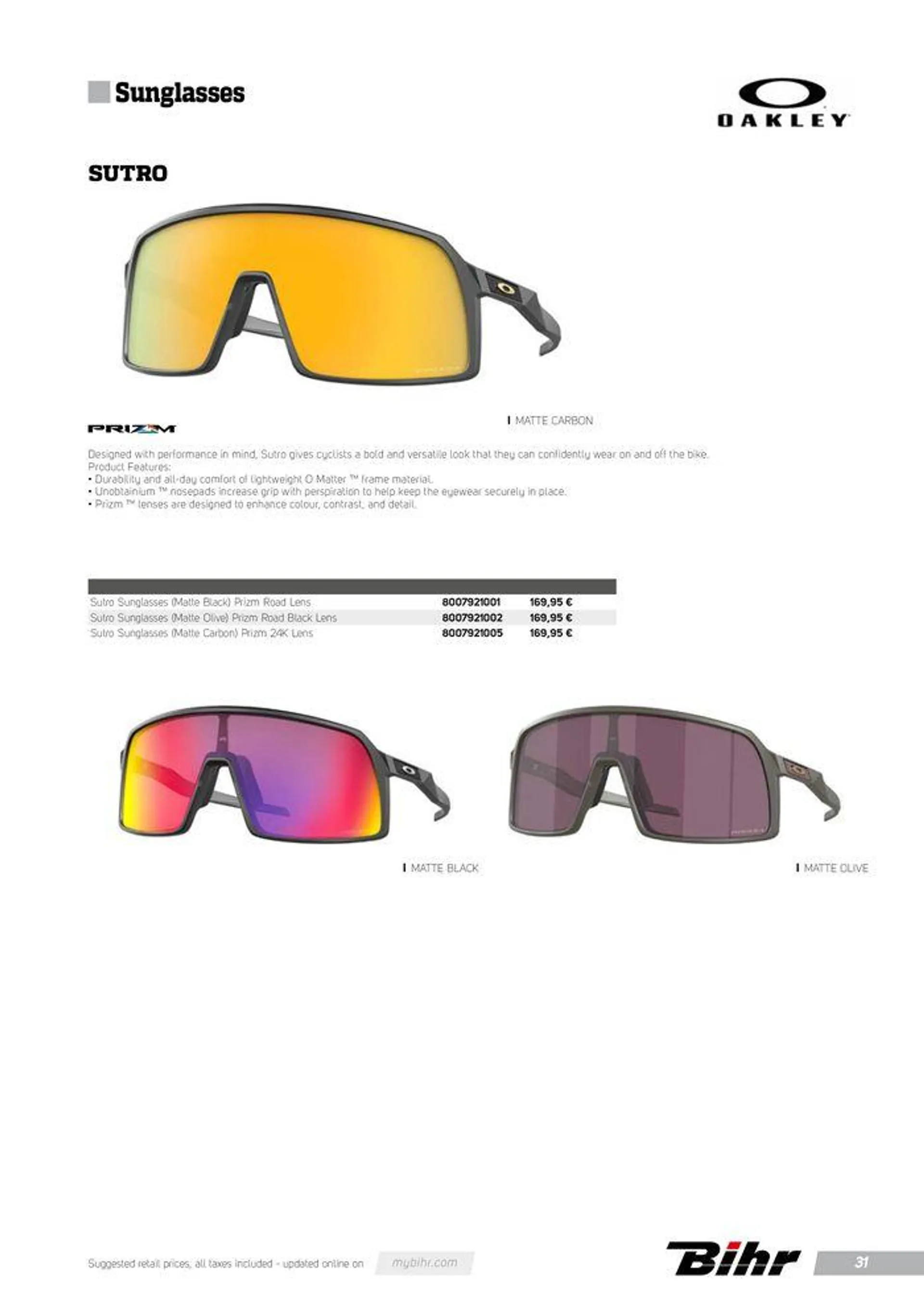 Lunettes de soleil OAKLEY Automne 2024 - 31