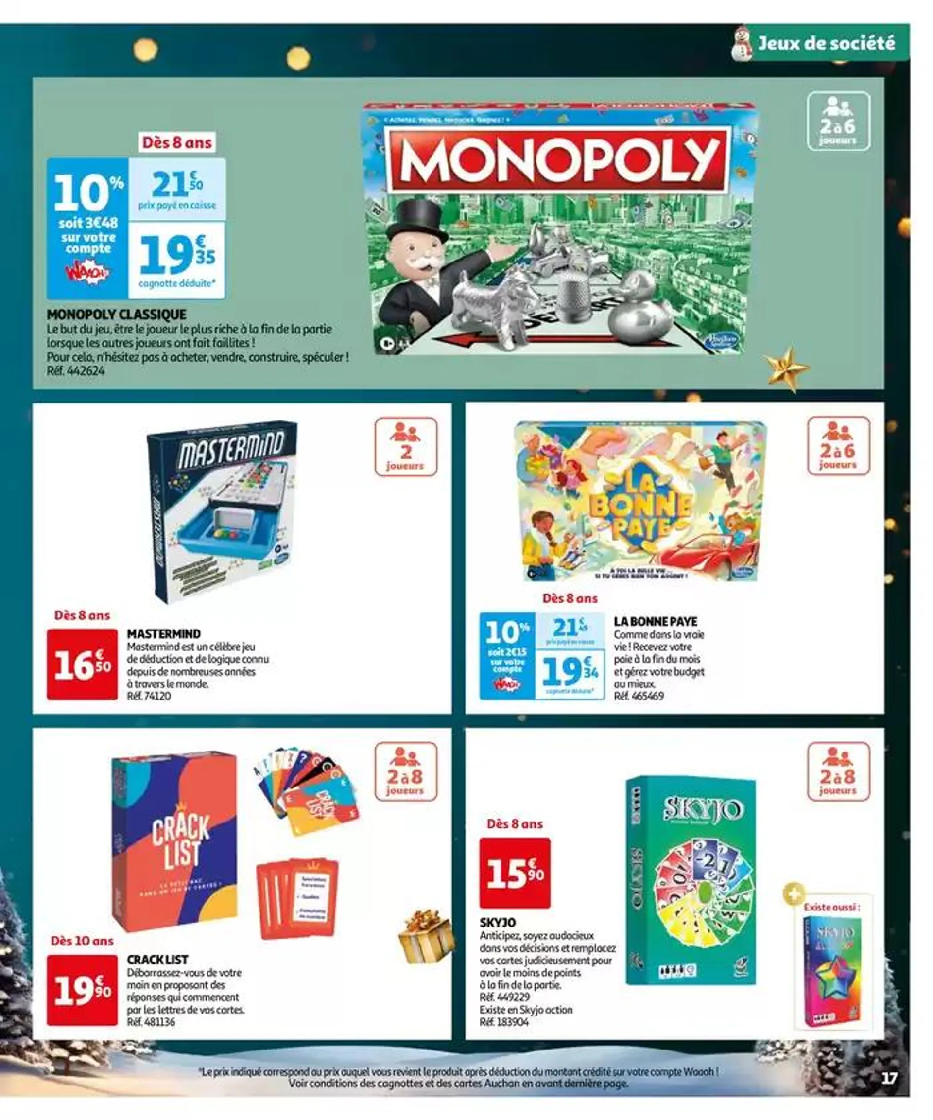 Réveillons Noël, un max de promos pour les fêtes  du 11 octobre au 6 décembre 2024 - Catalogue page 17