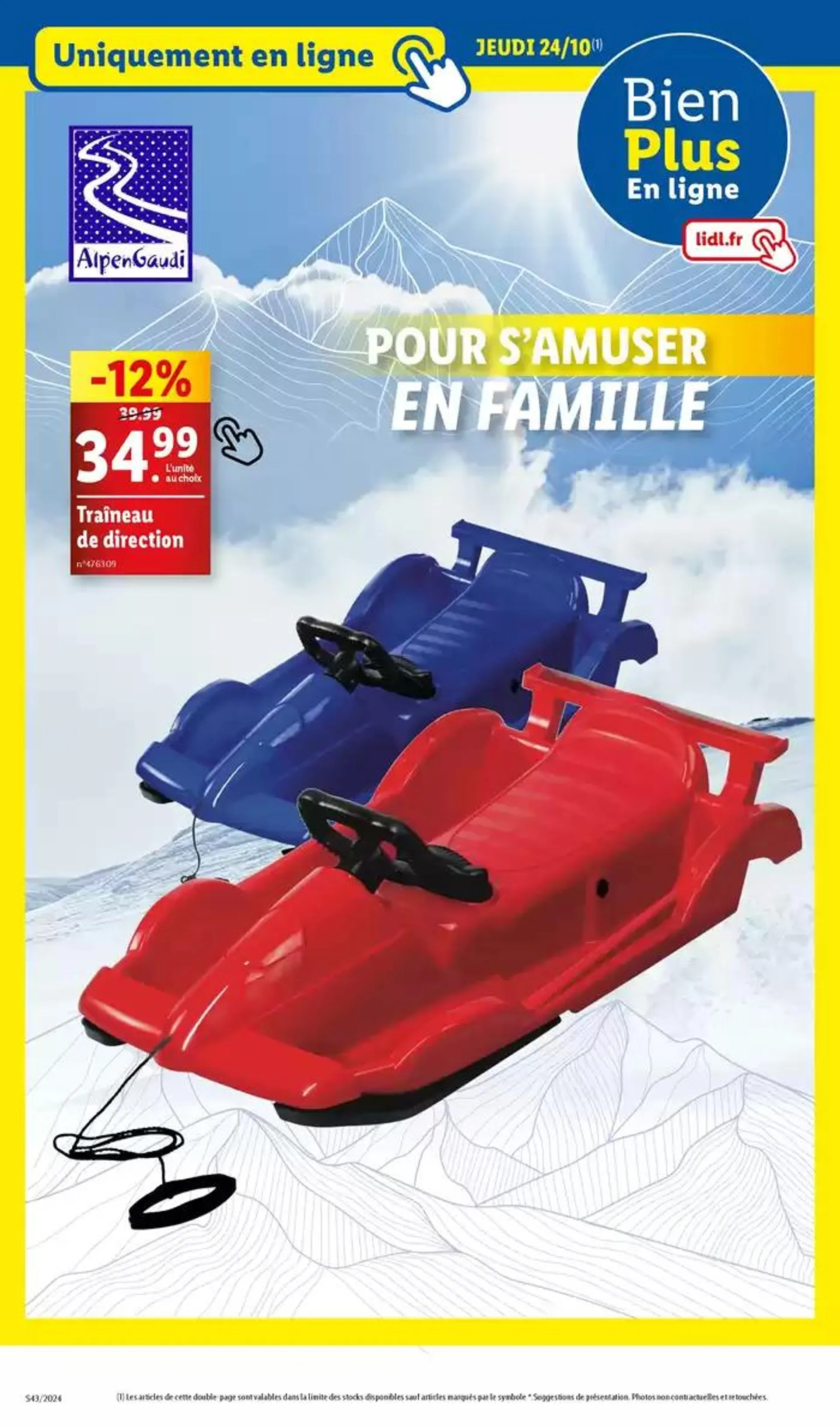 L'hiver approche ! Cette semaine, retrouvez des produits réconfortants, toujours à prix Lidl du 23 octobre au 29 octobre 2024 - Catalogue page 60