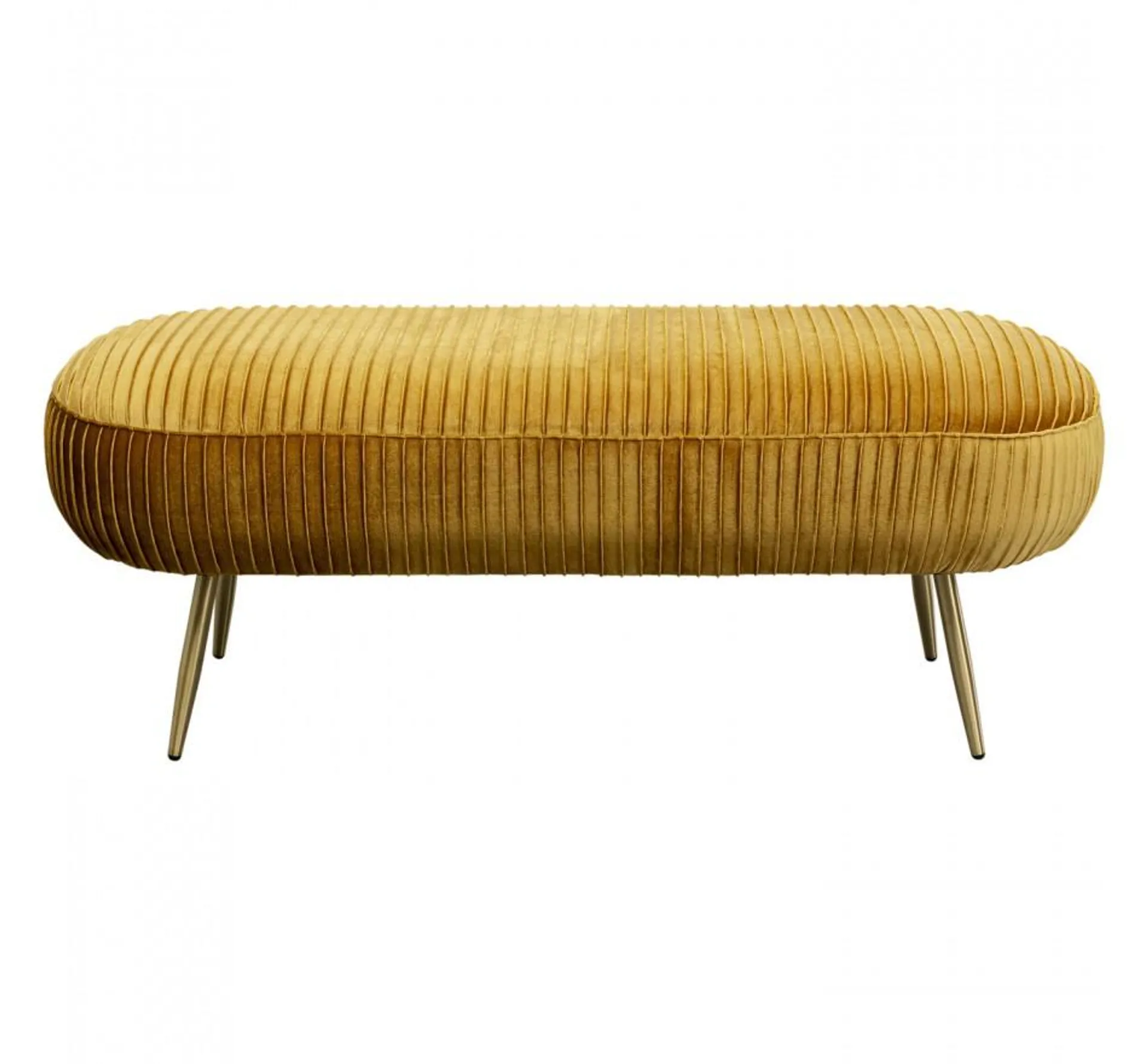 Banc Suri velours ocre Kare Design