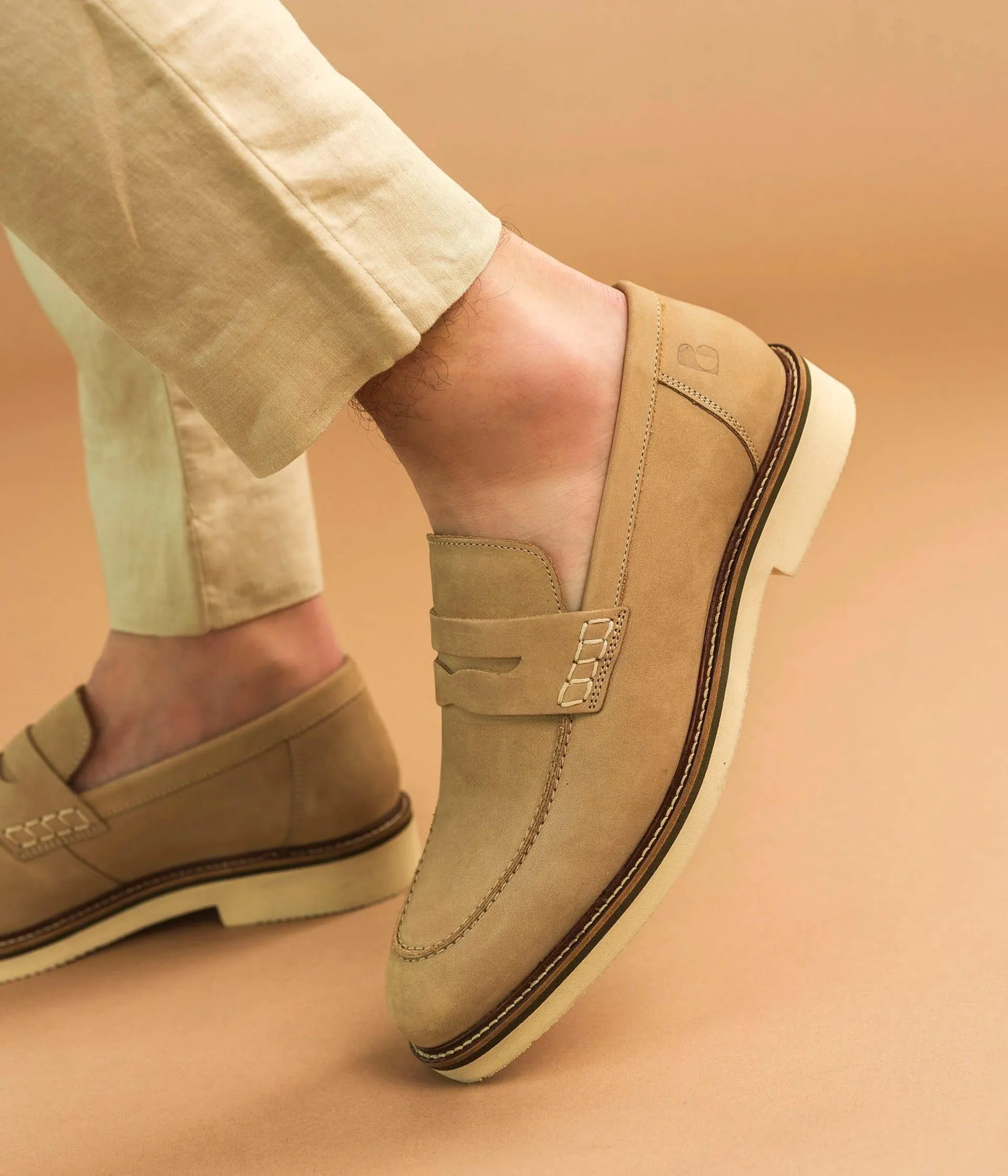 MOCASSIN OLIVIER BEIGE