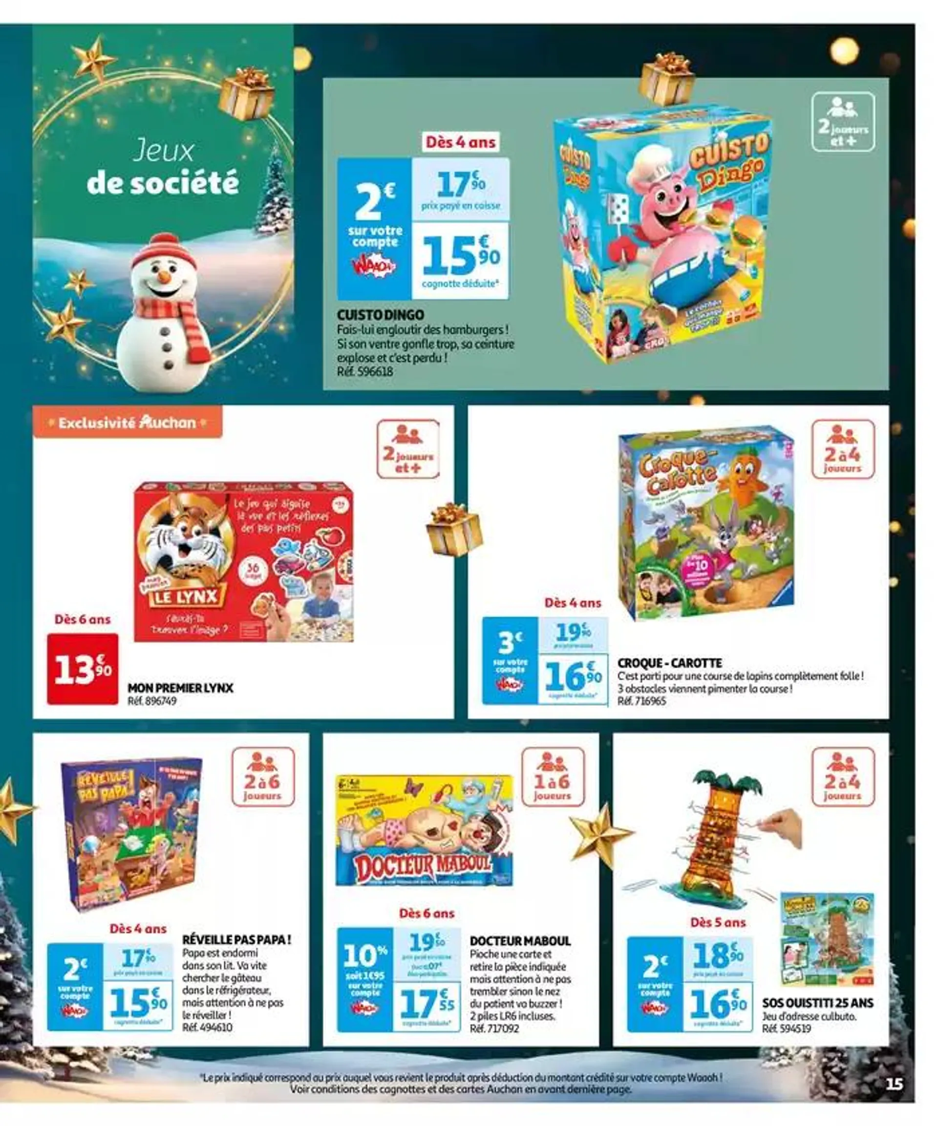 Réveillons Noël, un max de promos pour les fêtes  du 11 octobre au 6 décembre 2024 - Catalogue page 15