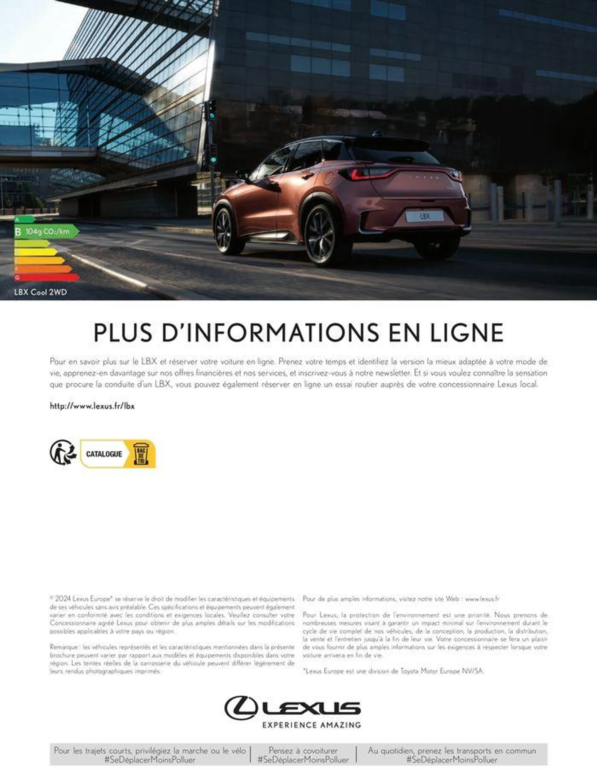 Lexus LBX du 24 juin au 28 février 2025 - Catalogue page 56