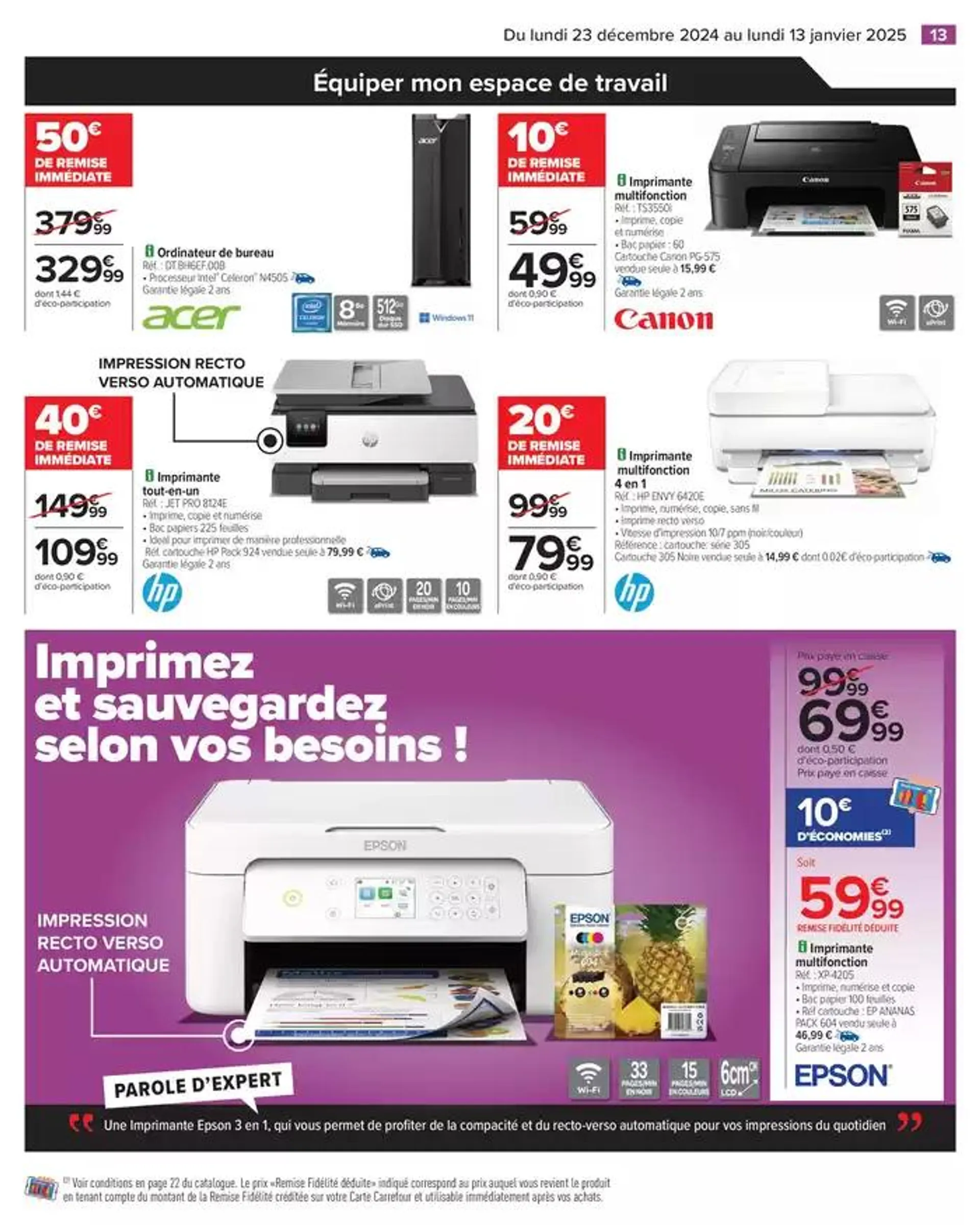 DÉMARREZ L'ANNÉE AVEC DES OFFRES DERNIER CRI ! du 23 décembre au 13 janvier 2025 - Catalogue page 17