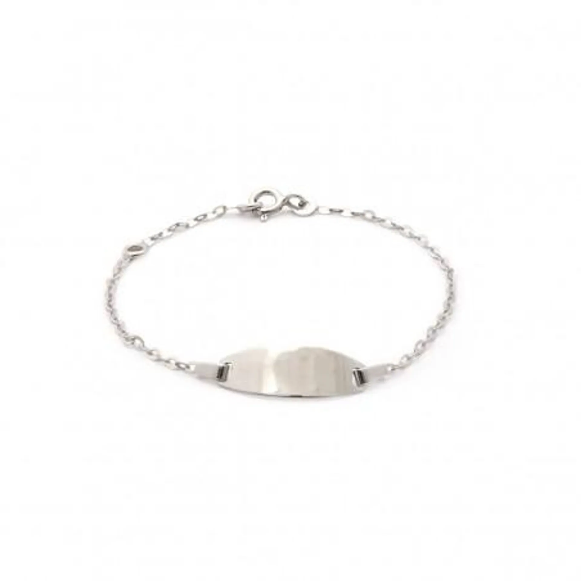 Bracelet/Gourmette Carador or blanc 375/000 enfant