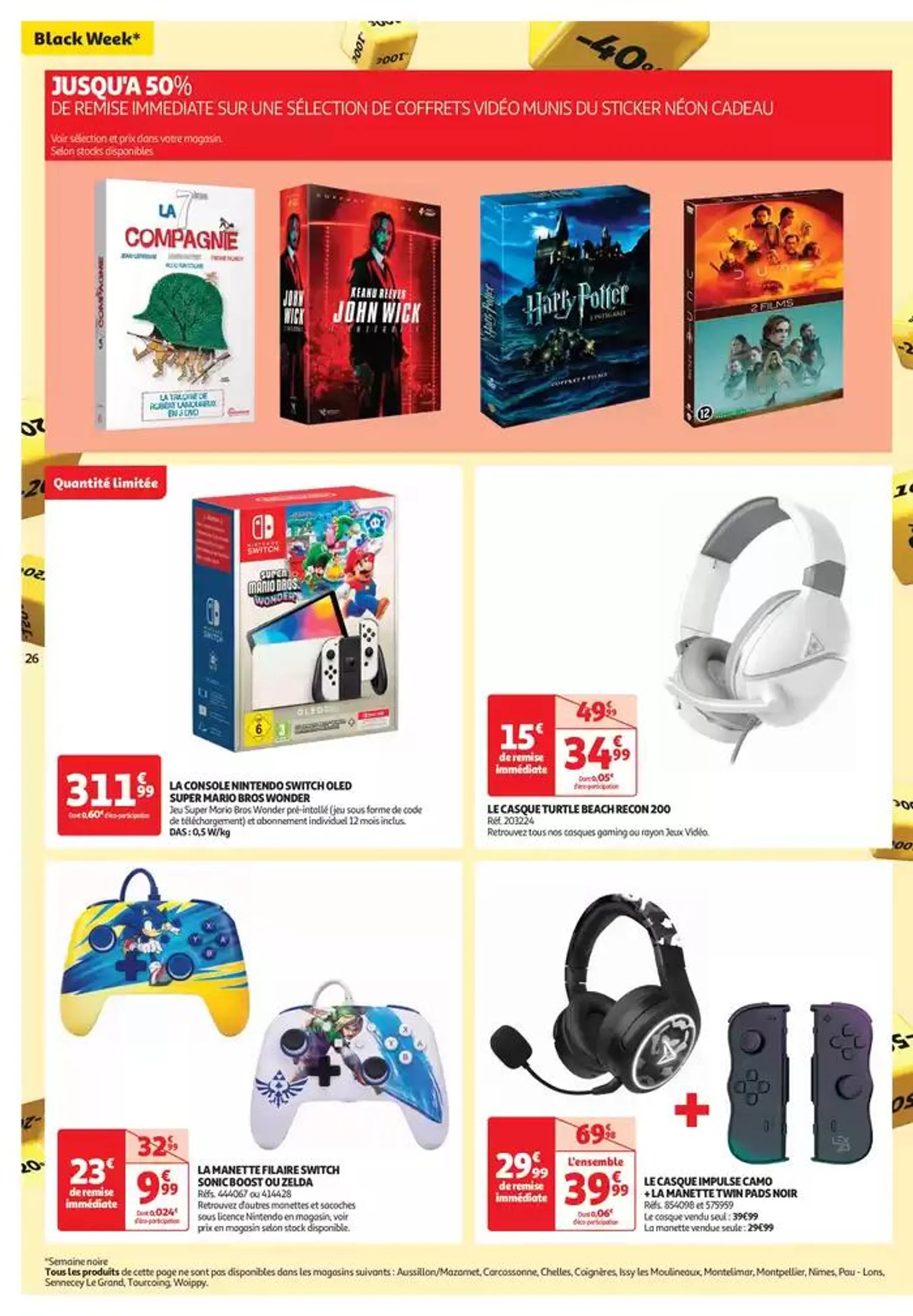 Le Black Week Auchan, c'est maintenant ! du 26 novembre au 2 décembre 2024 - Catalogue page 26