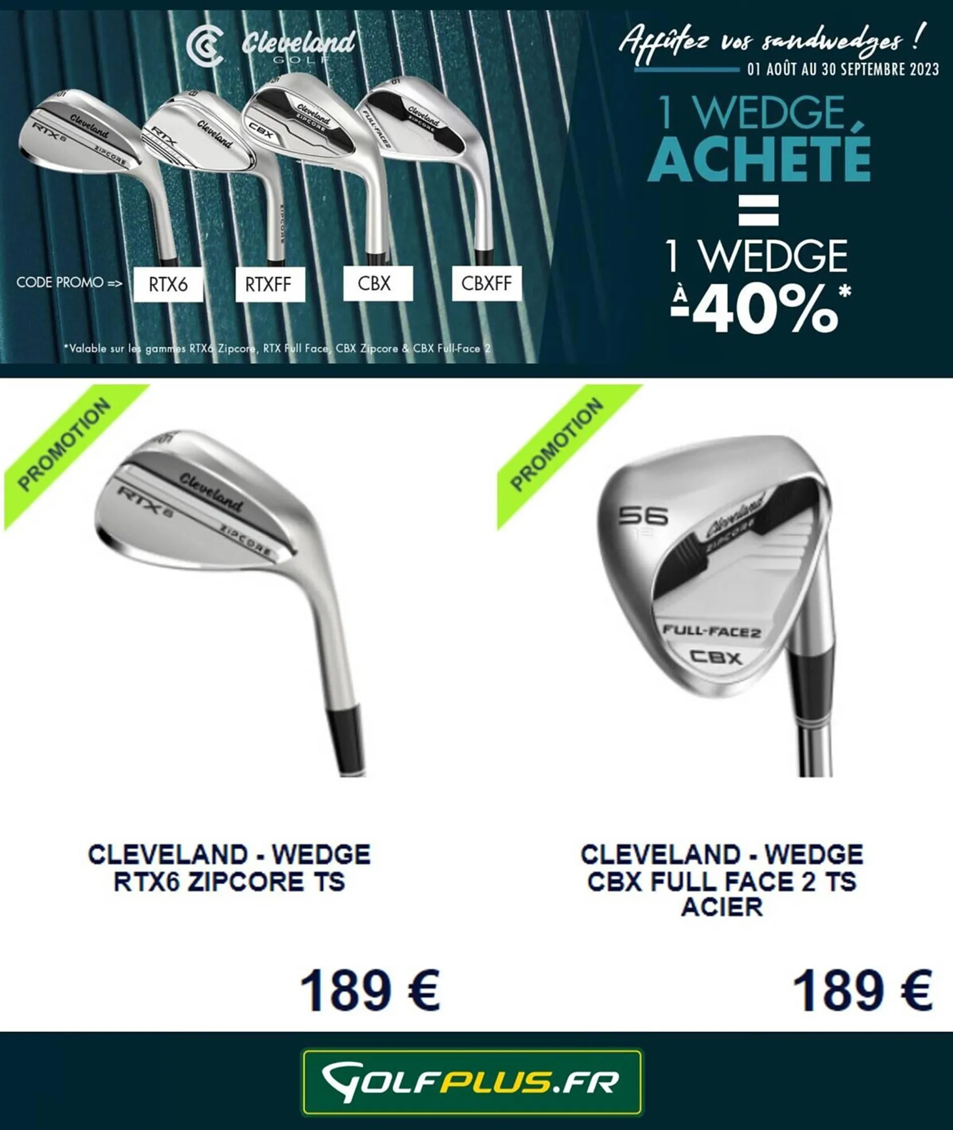 Catalogue Golf Plus du 17 août au 30 septembre 2023 - Catalogue page 3