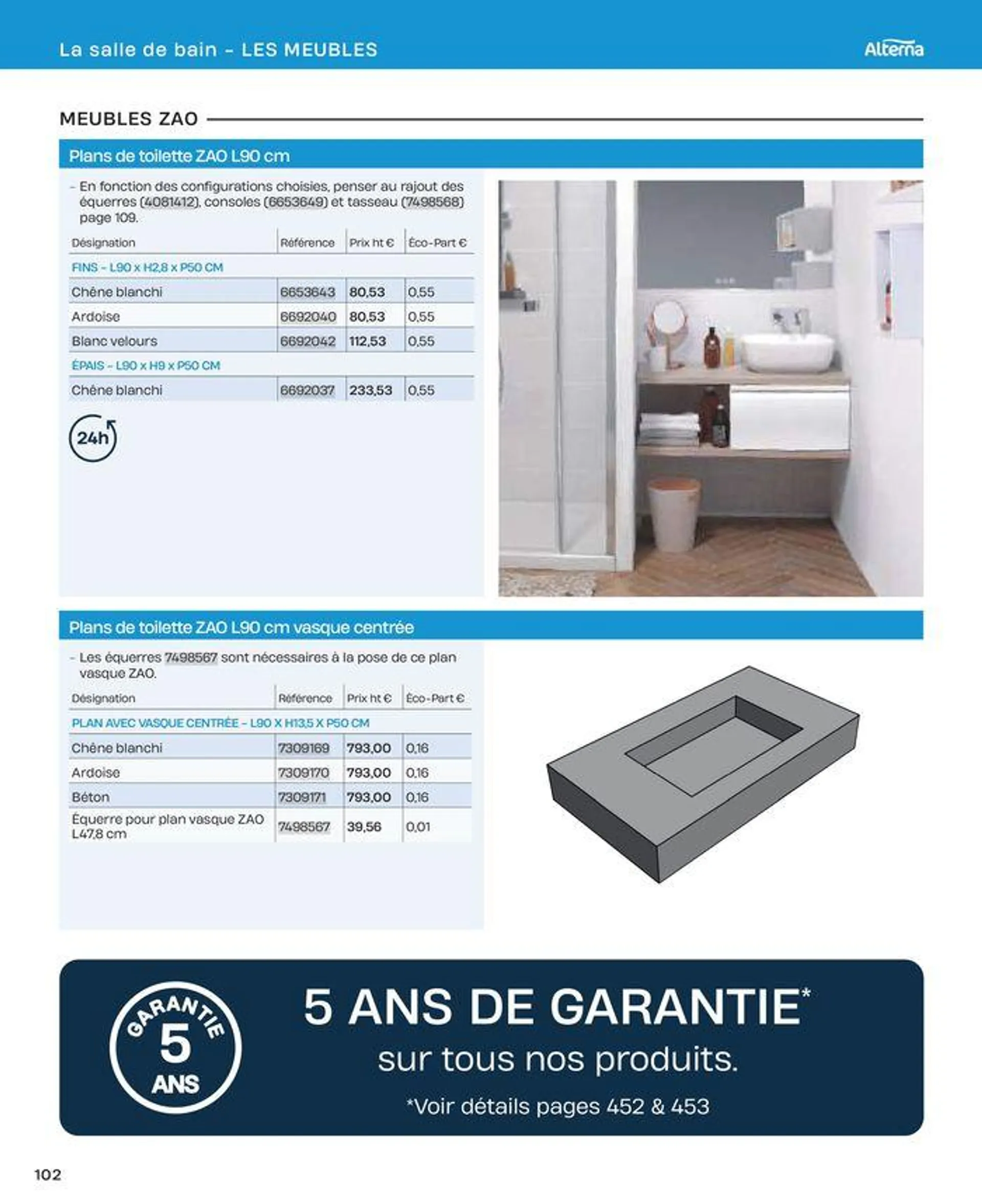 La salle de bain en toute sérénité du 2 juillet au 31 décembre 2024 - Catalogue page 102