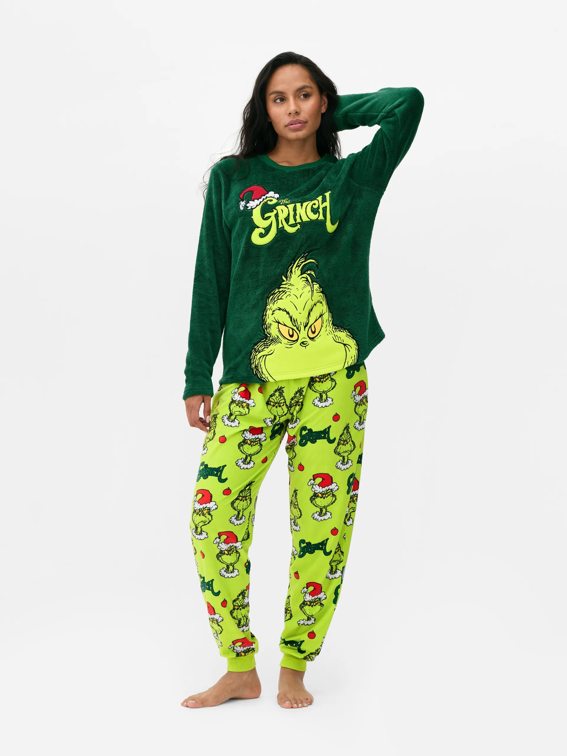 Pyjama en molleton Le Grinch pour femme