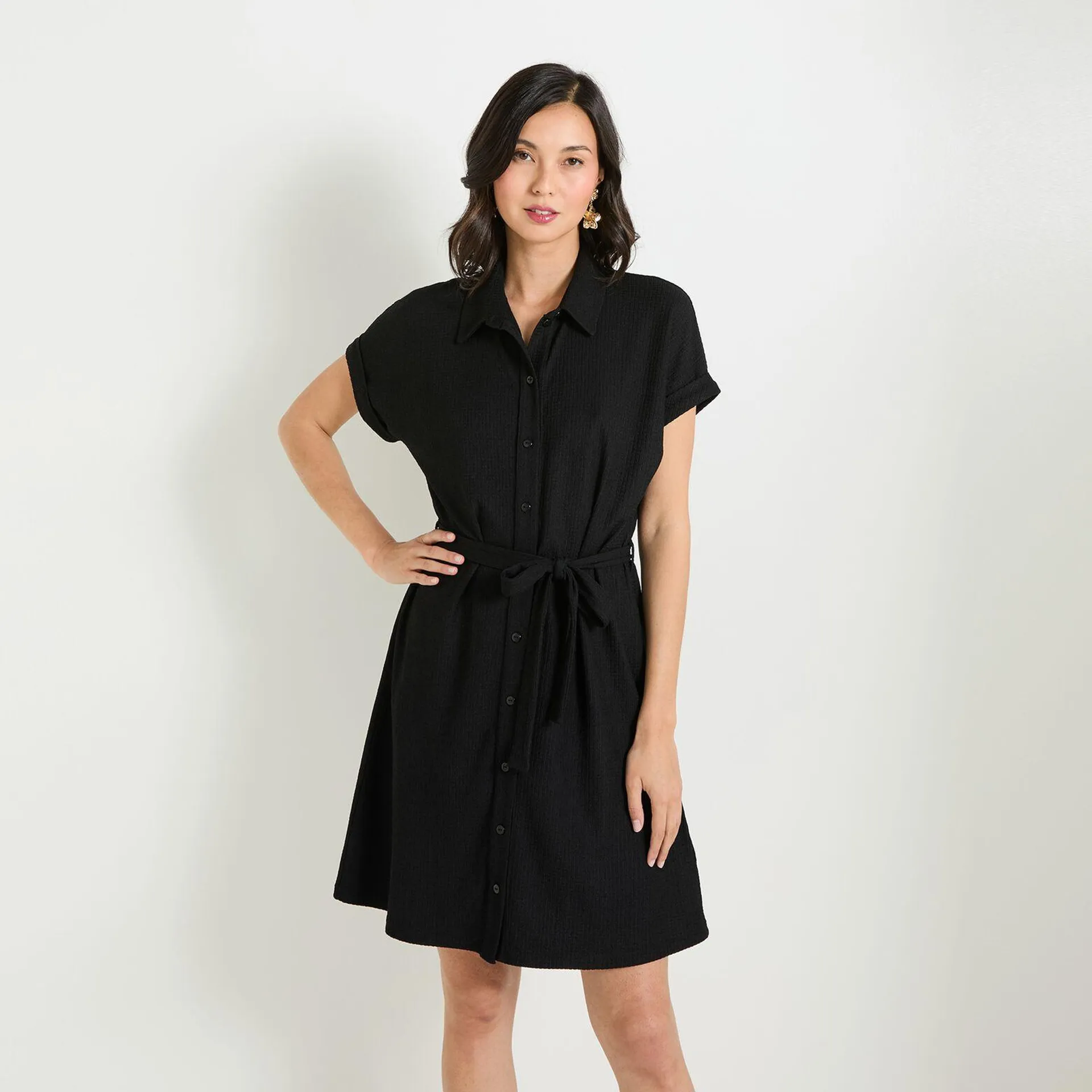 Robe col chemise fremme