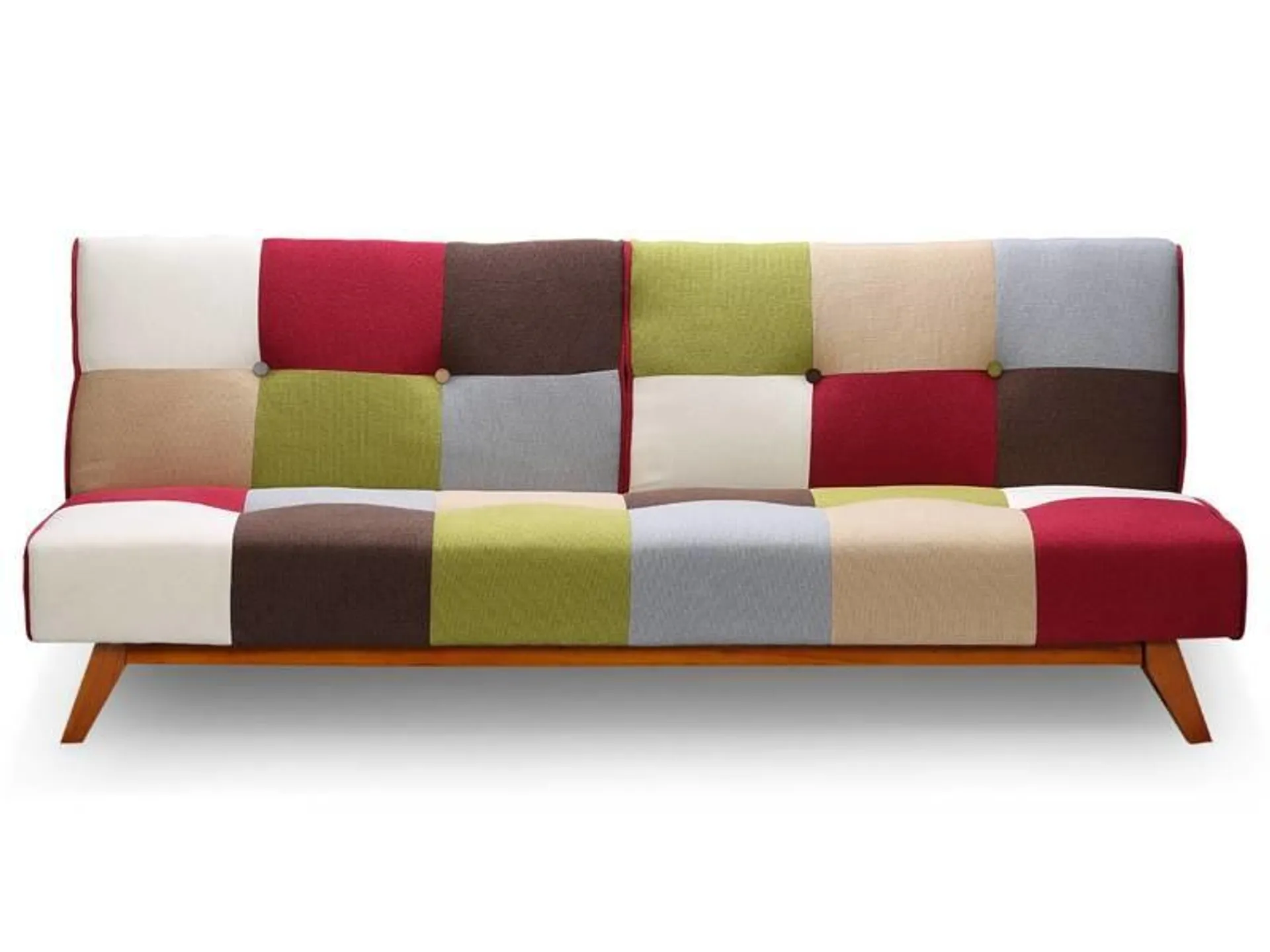 Canapé convertible clic-clac scandinave yazu multicolore