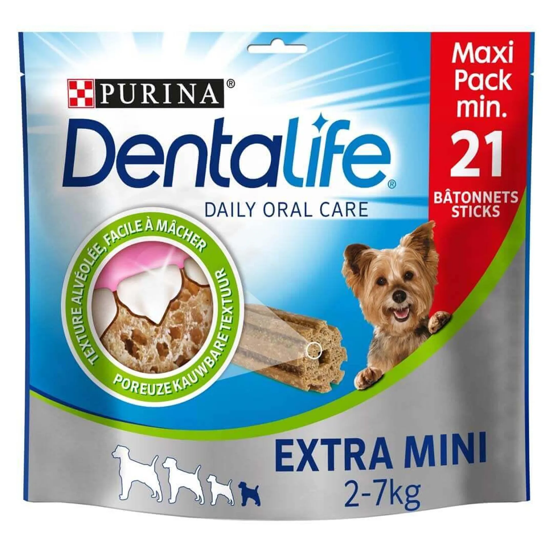 Dentalife chien mini maxi packs de 21 bâtonnets 207g