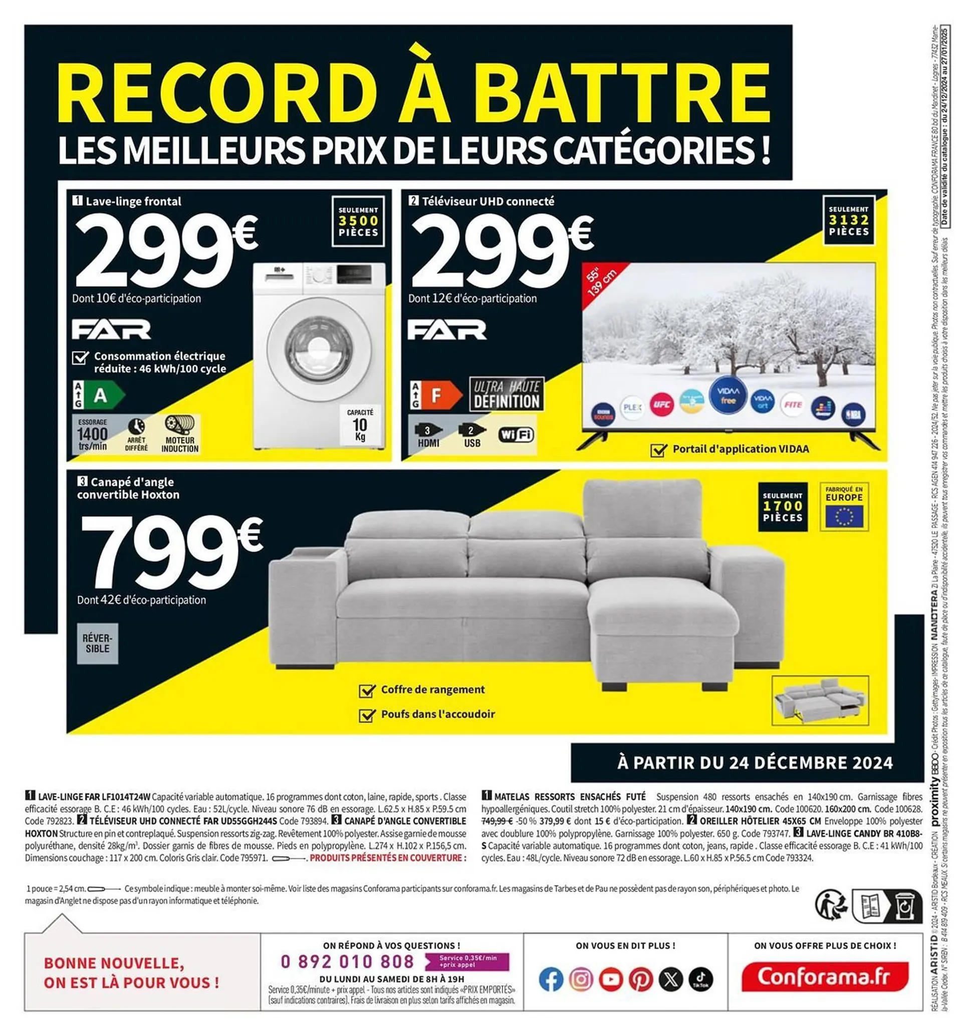 Catalogue Conforama du 24 décembre au 27 janvier 2025 - Catalogue page 48