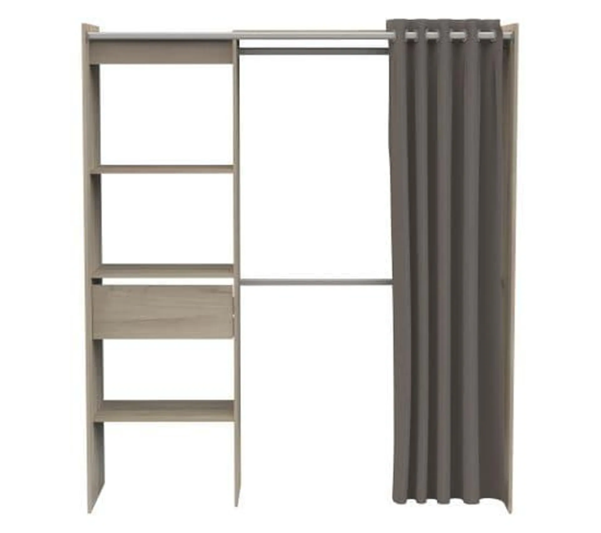 Armoire dressing extensible MOKA imitation chêne kronberg