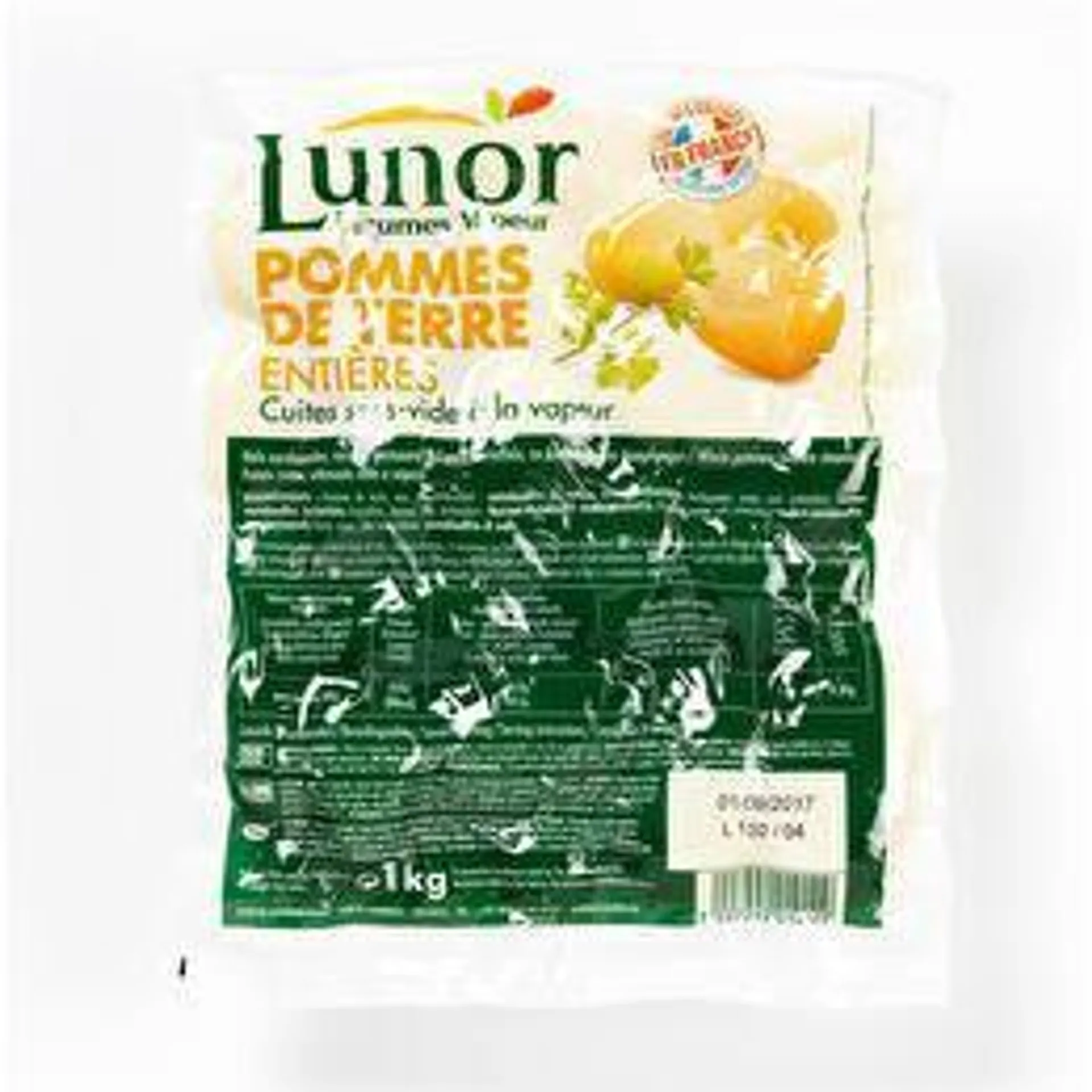 Pommes de terre entière sachet 1kg