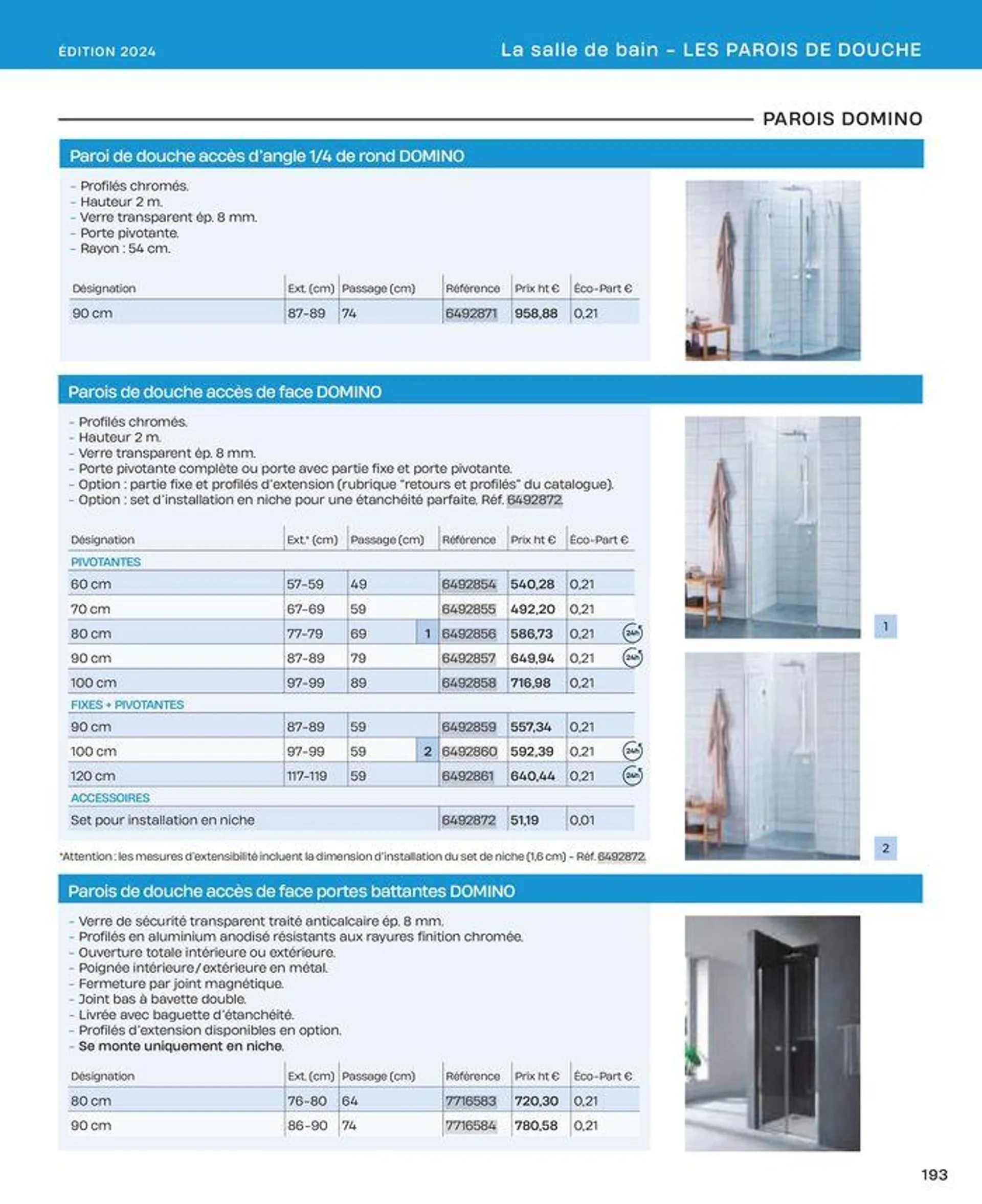 La salle de bain en toute sérénité du 2 juillet au 31 décembre 2024 - Catalogue page 193