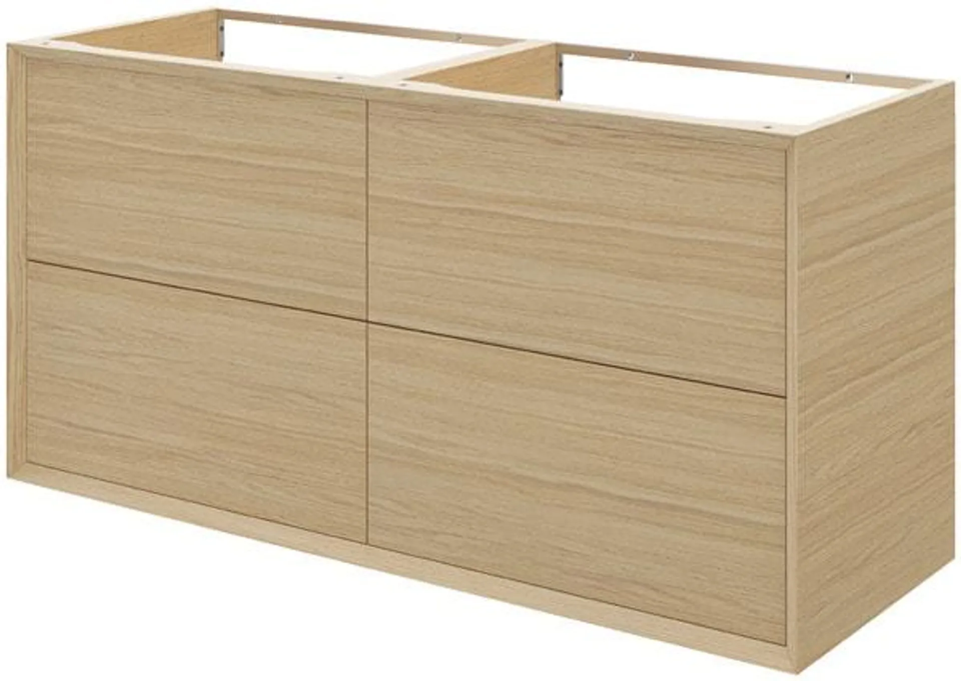 Meuble sous vasque double à suspendre "Avela" L.120 x H.60 x P.45 cm - GoodHome