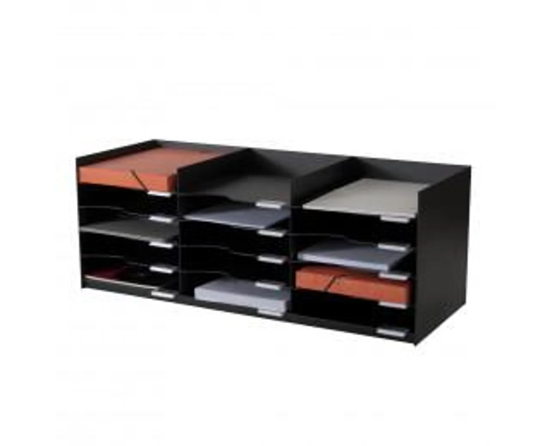 Bloc à cases - Compatible avec l'armoire EASYOFFICE - 15 cases 24x32 - Noir