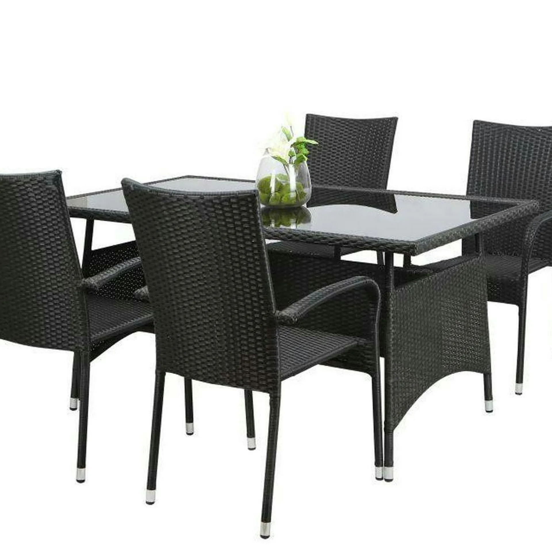 Table Zaragoza 4 Pers. 150 Cm - Noir