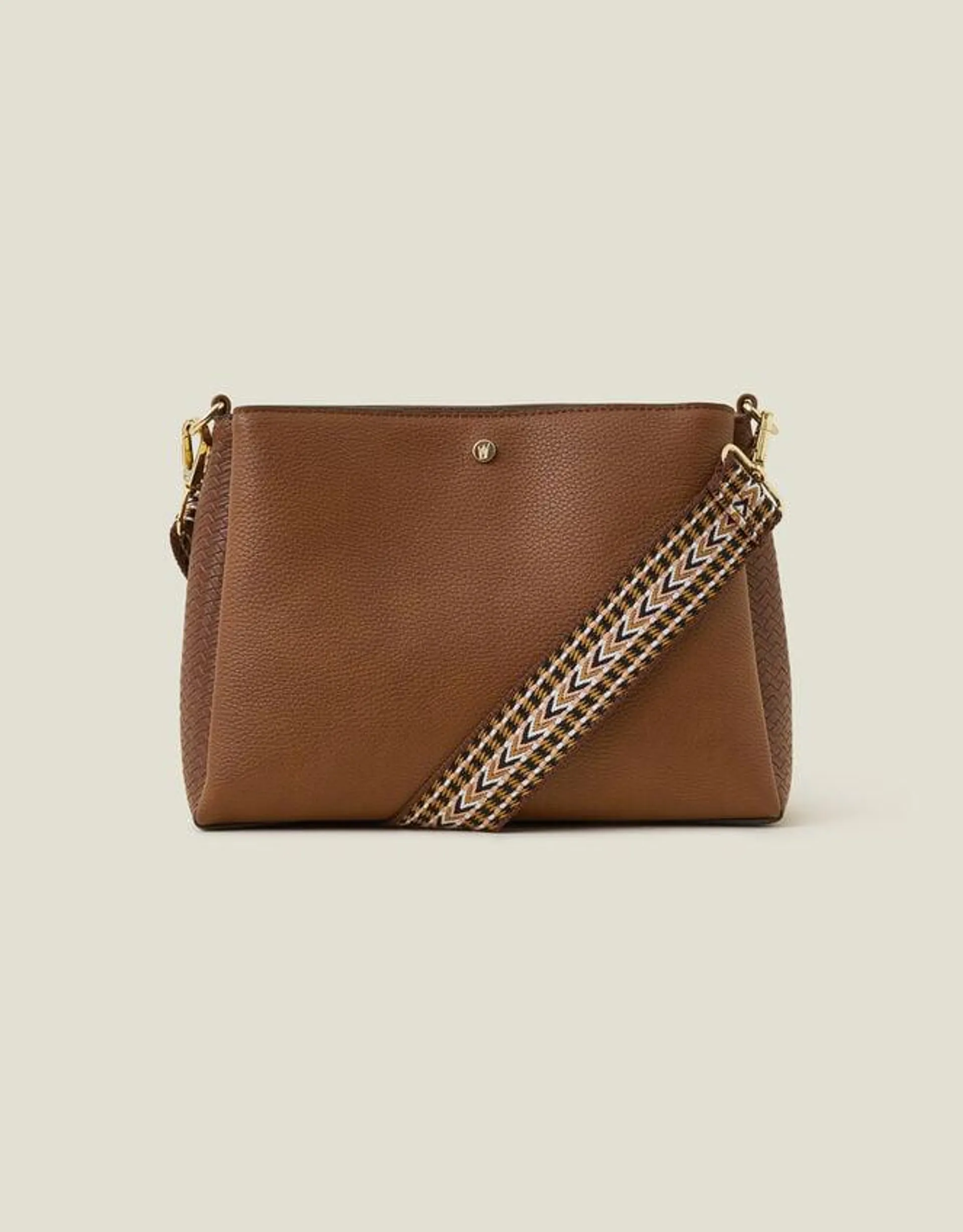 Webbing Cross-Body Bag Tan