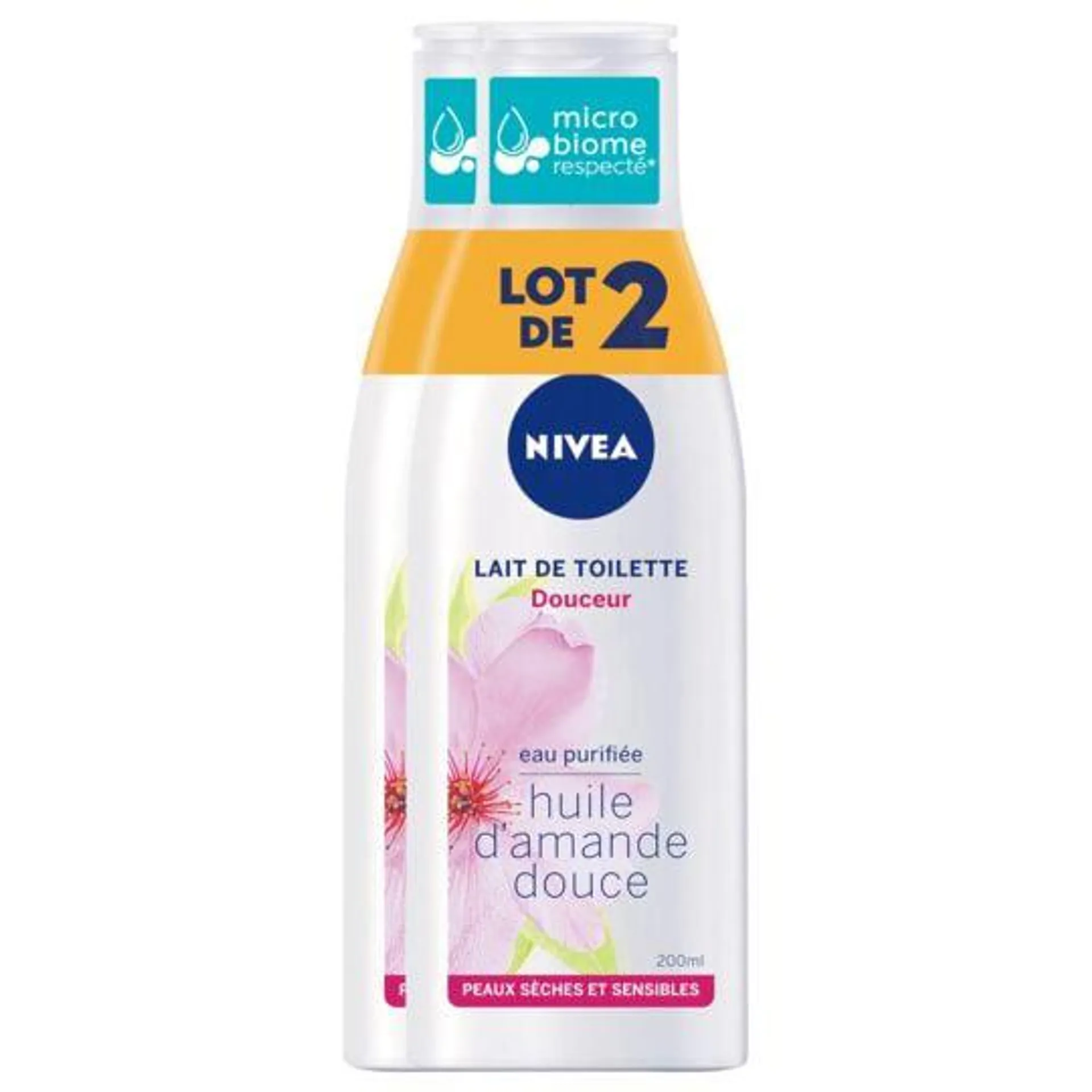 Lait de toilette à l'huile d'amande uce NIVEA