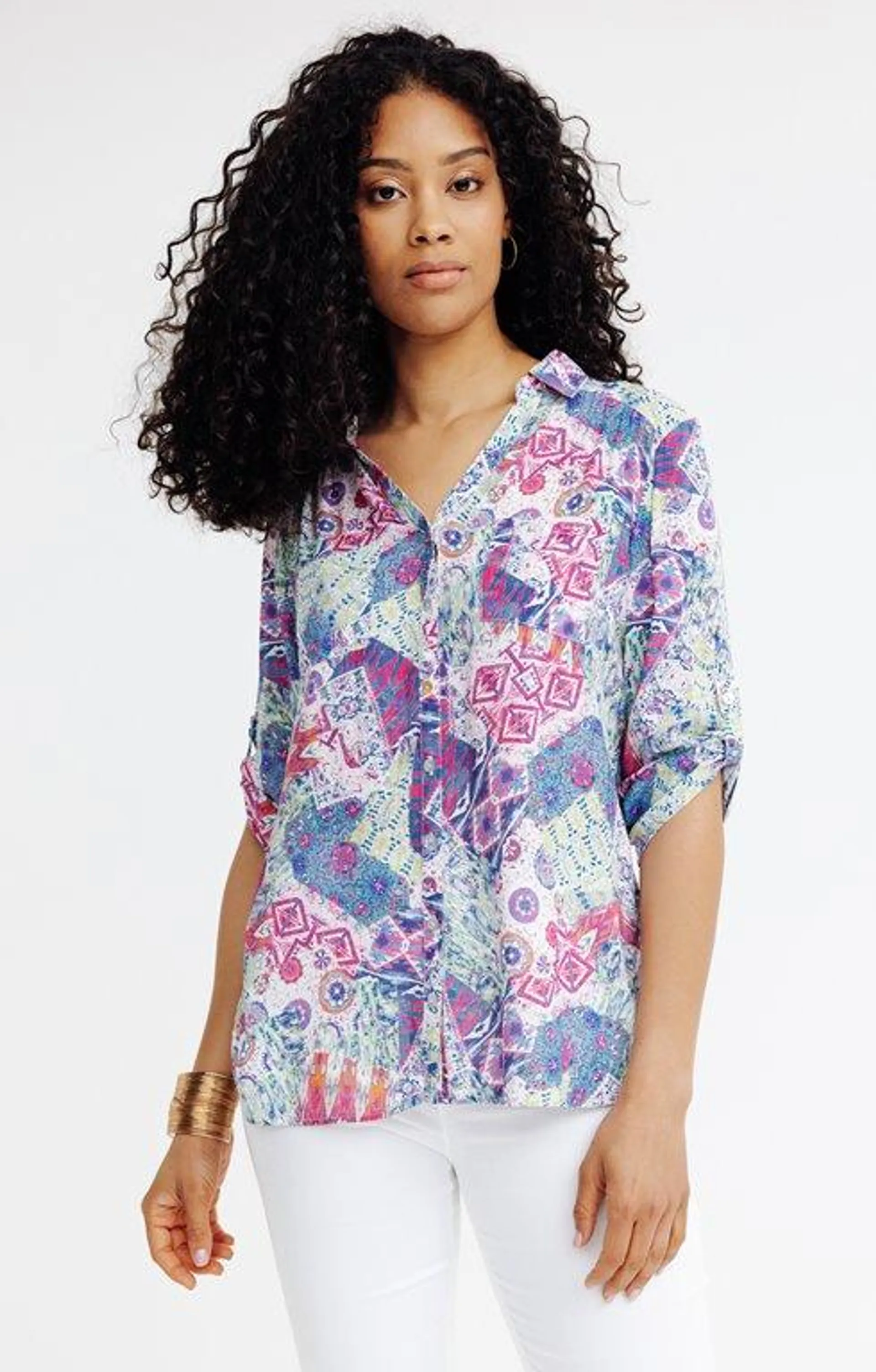 Chemise imprimée en VISCOSE ECOVERO™